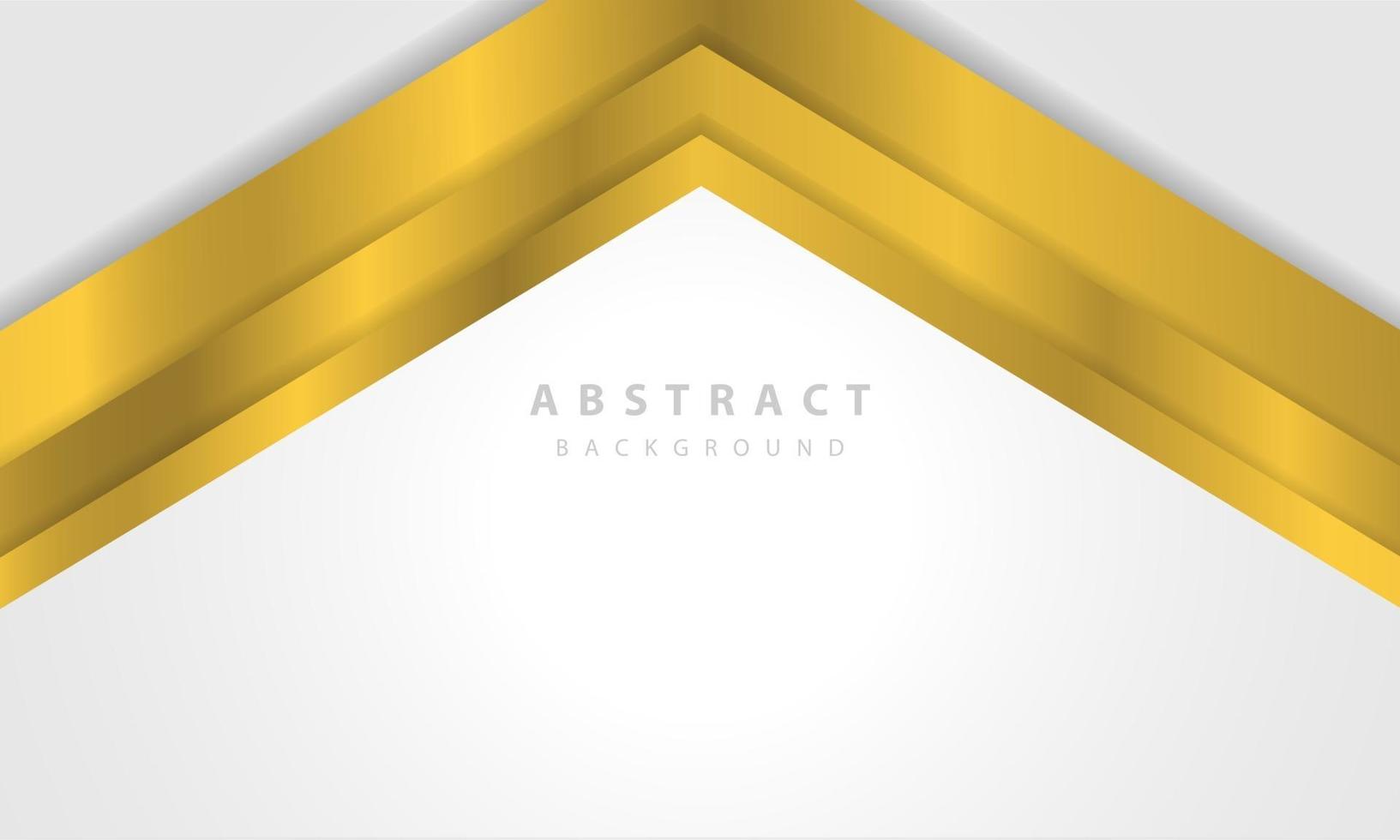 Modern abstract white background vector with gold line effect. Elegant concept design vector