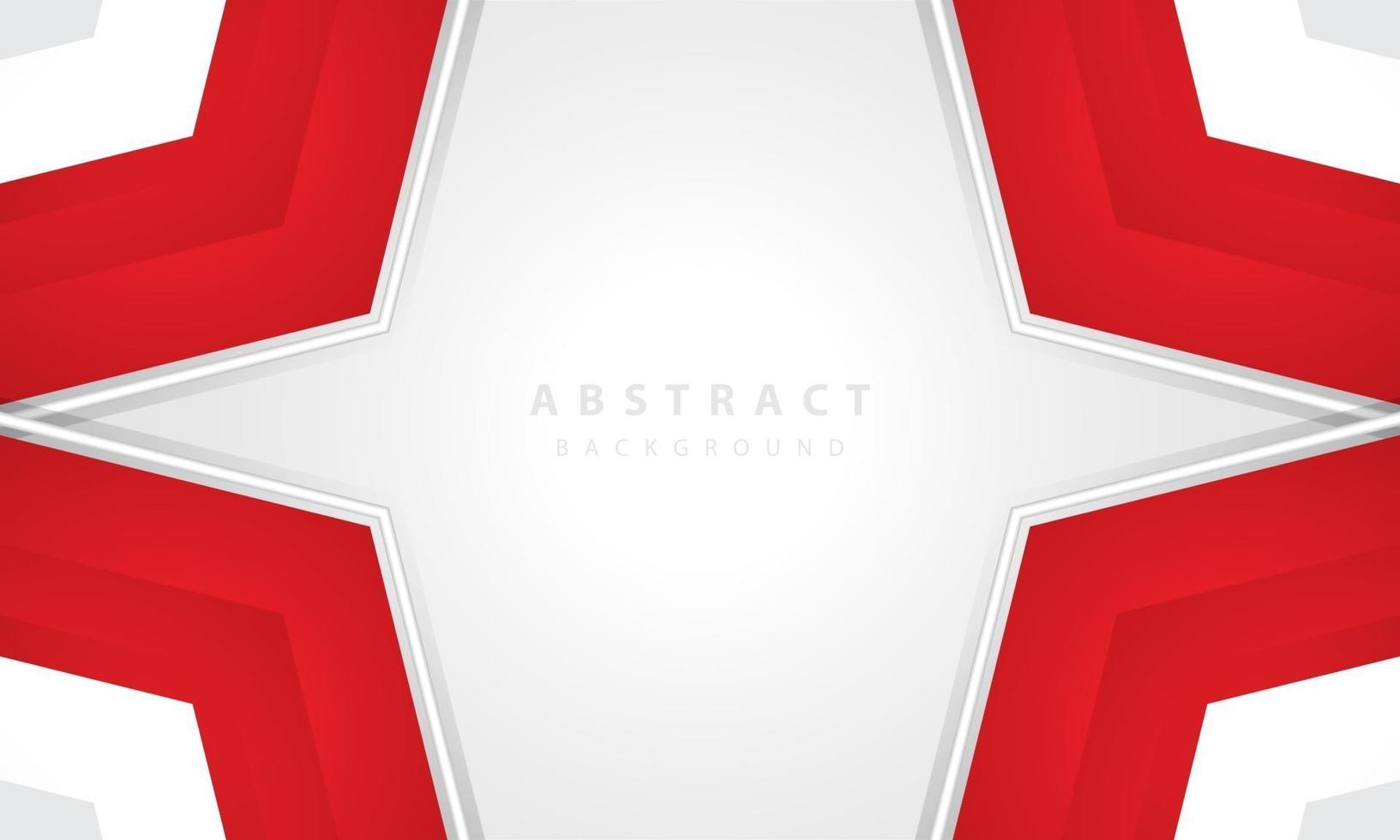 Hexagonal abstract white background with red frame shape. eps 10 vector