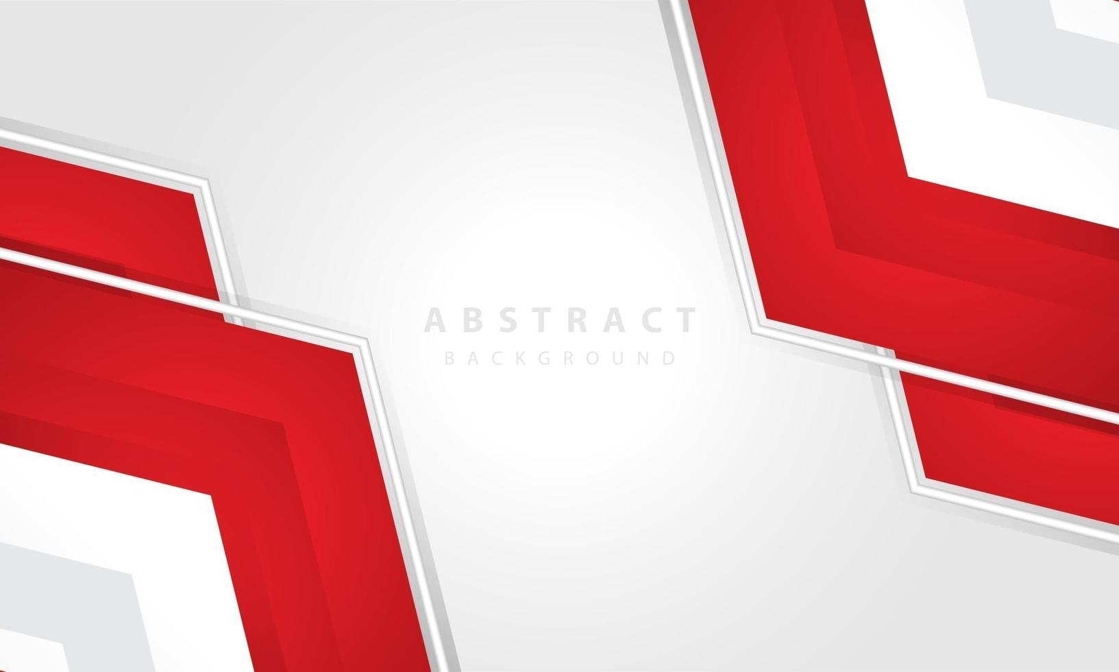 Hexagonal abstract white background with red frame shape. eps 10 vector