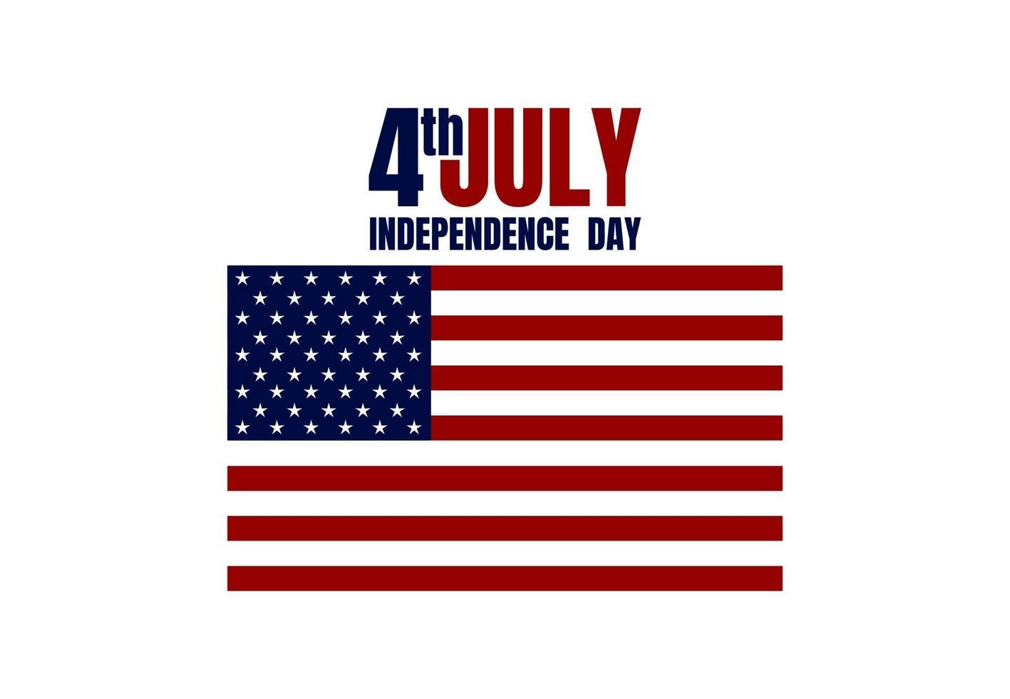 Happy USA Independence Day 4th of July. Flag, Banner, Poster, Brochure, Greeting card Design. Vector illustration