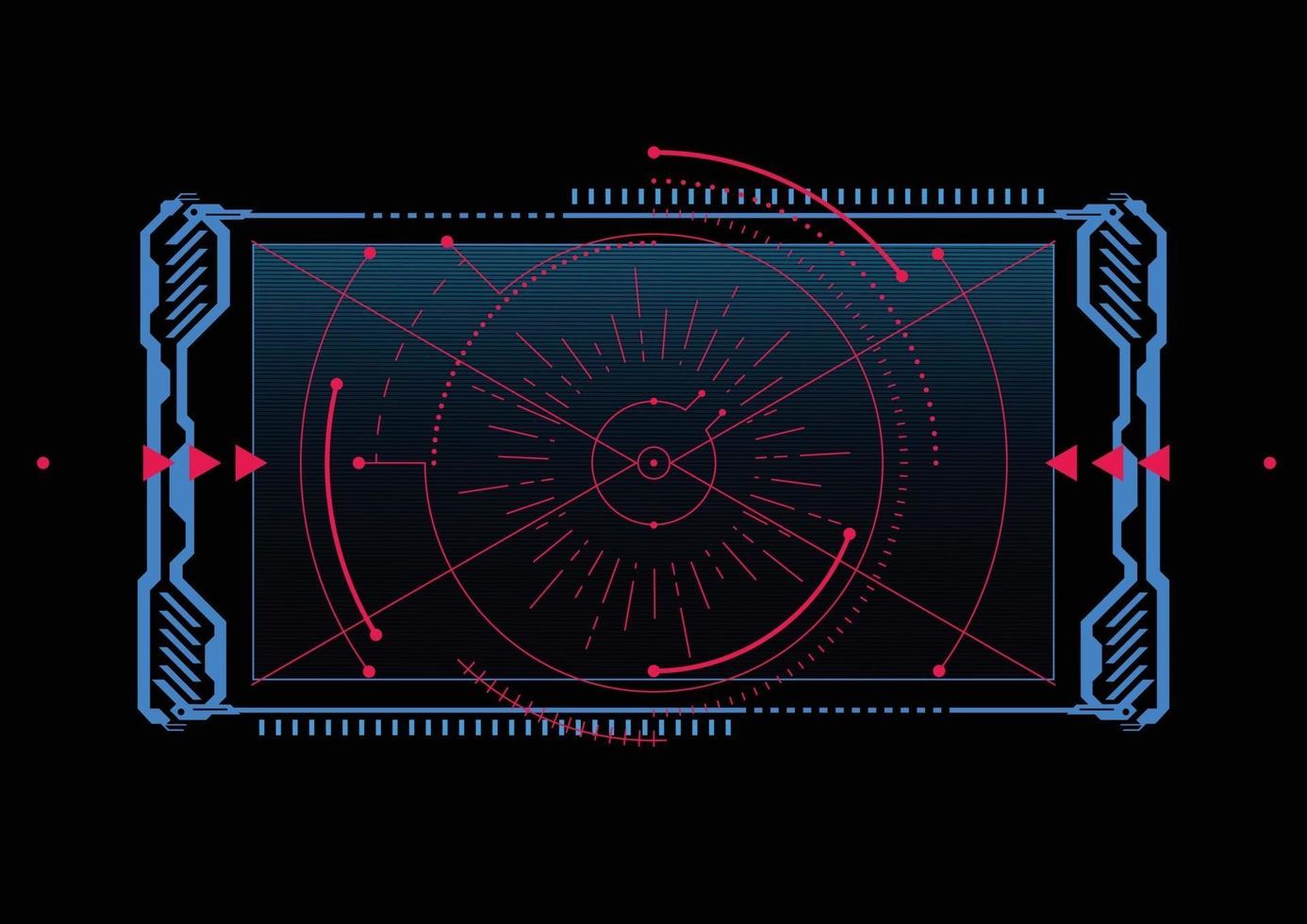 Fondo de tecnología moderna. elementos de la pantalla de destino. Esquema de la interfaz de usuario de hud para empresas. ilustración vectorial vector