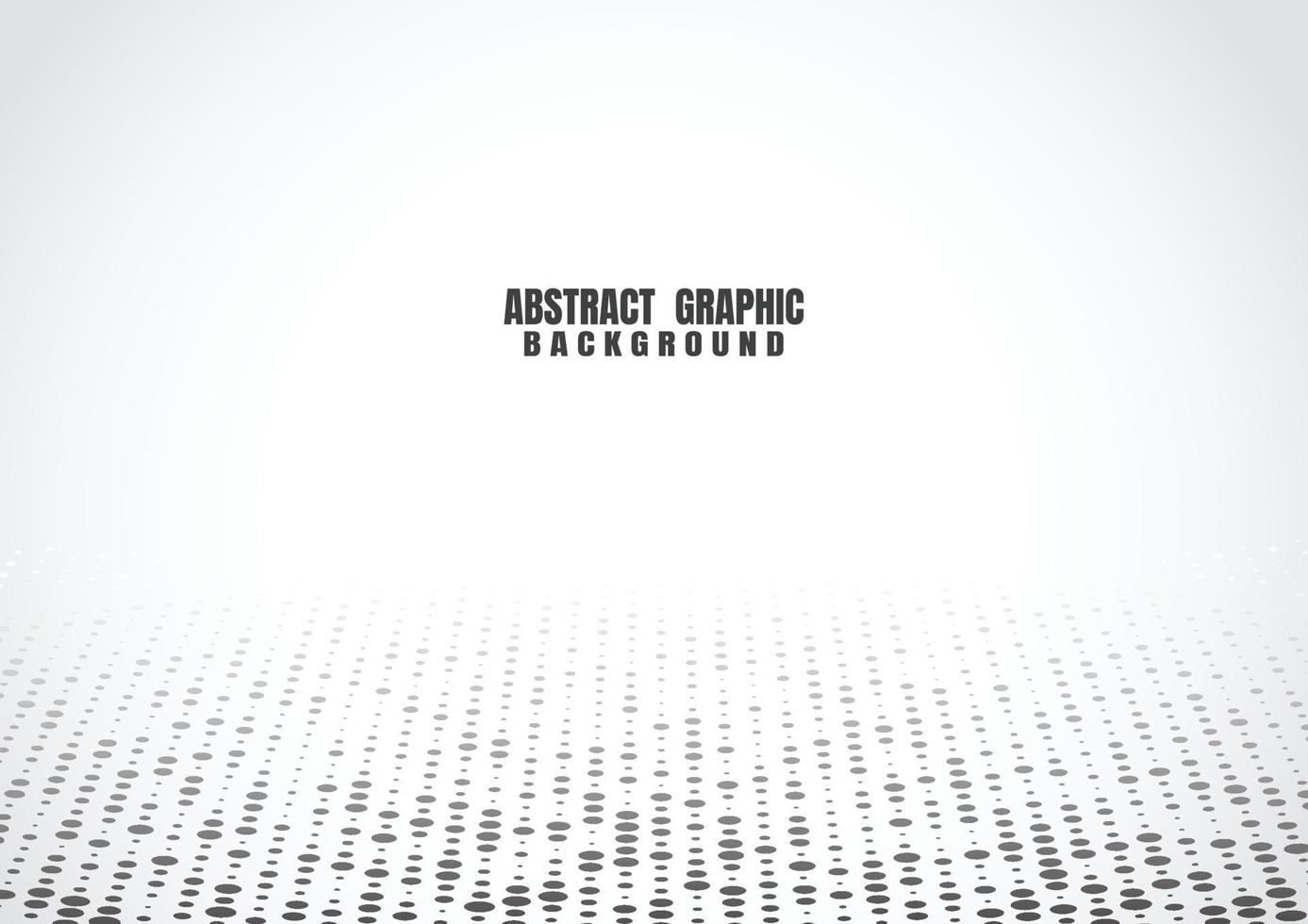 Black points halftone pattern white background. Abstract futuristic technology backdrop. Vector illustration