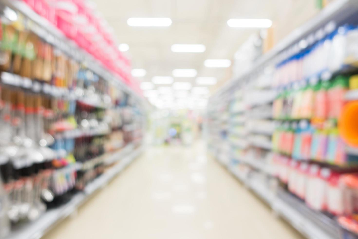 Abstract blurred shopping mall interior photo