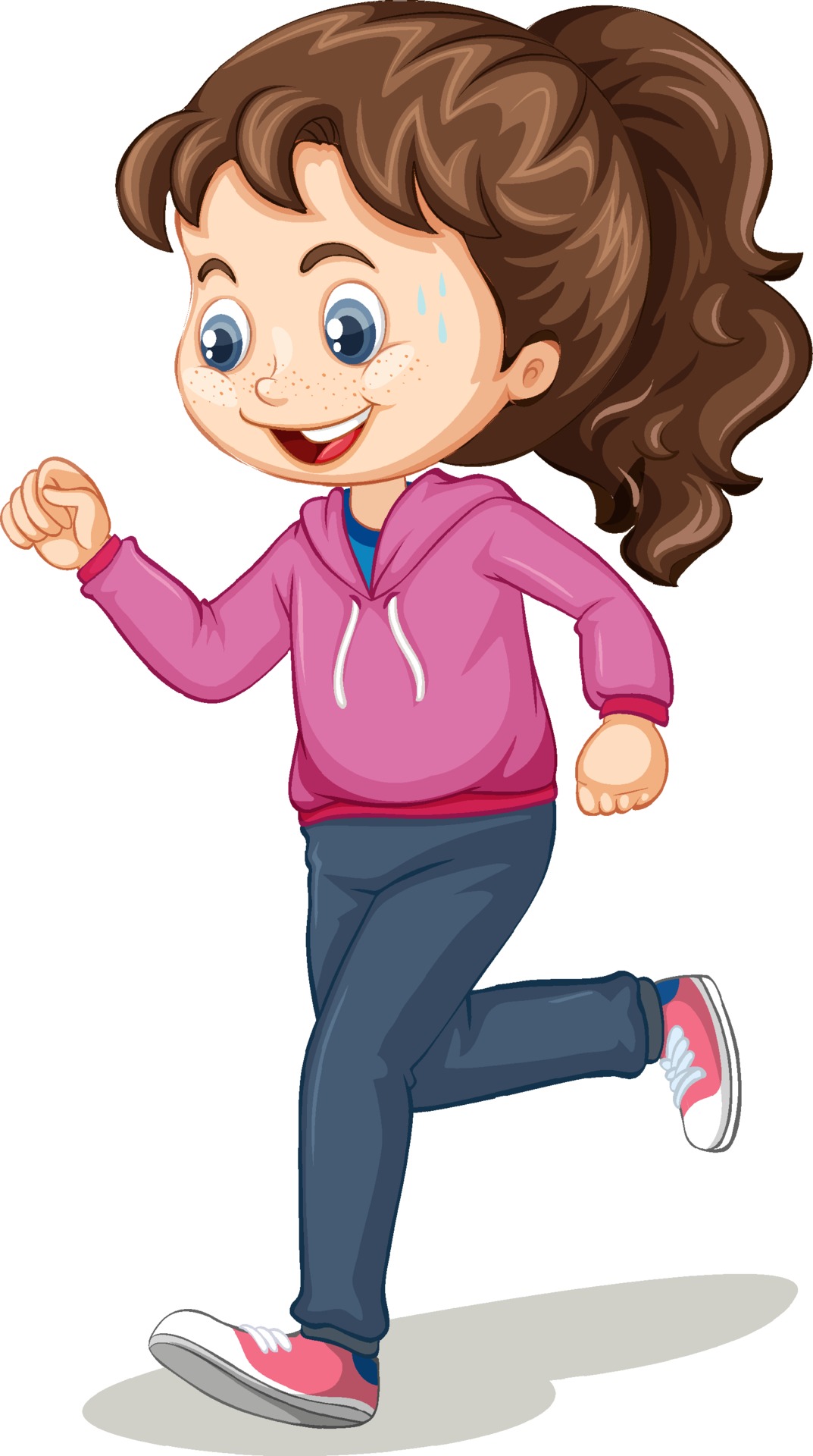 Cute girl doing running exercise cartoon character isolated 2091898 Vector Art at Vecteezy Cute girl doing running exercise cartoon character isolated 2091898 Vector Art at Vecteezy