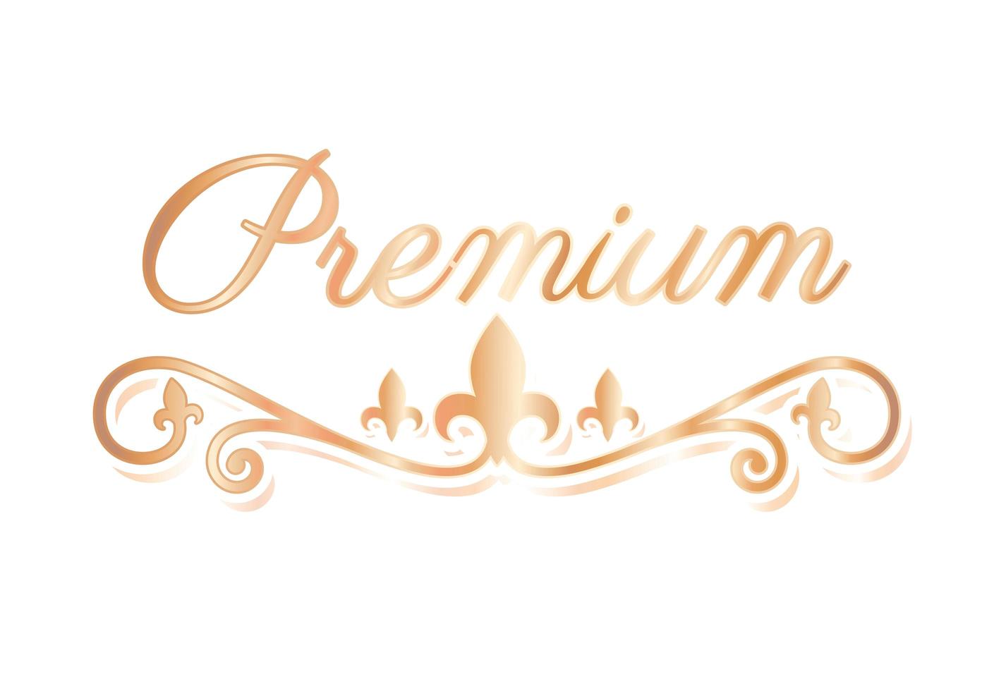 Gold luxury divider ornament vector