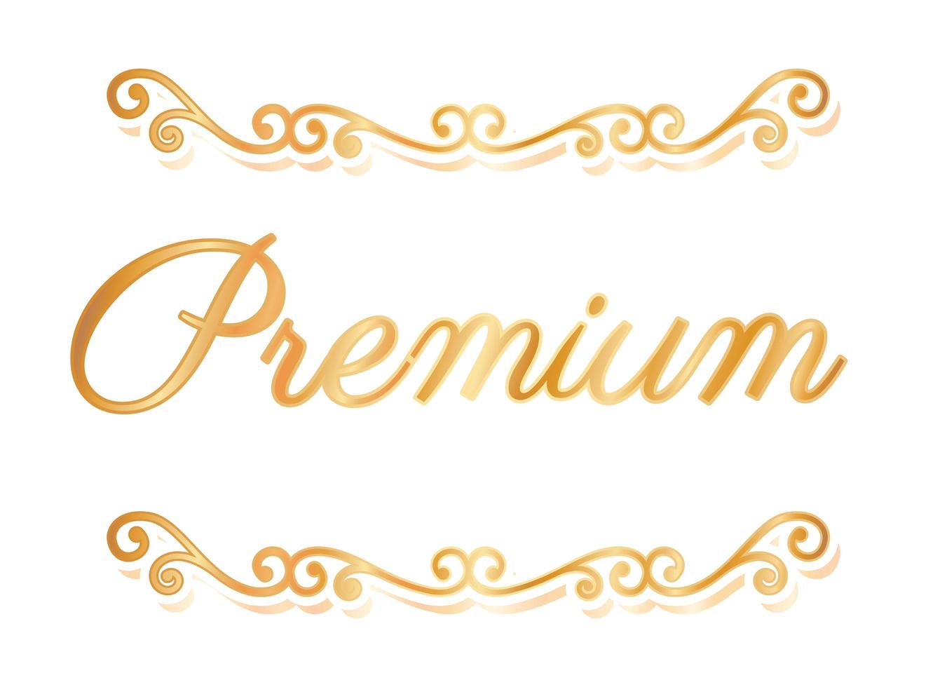 Gold luxury divider ornament vector