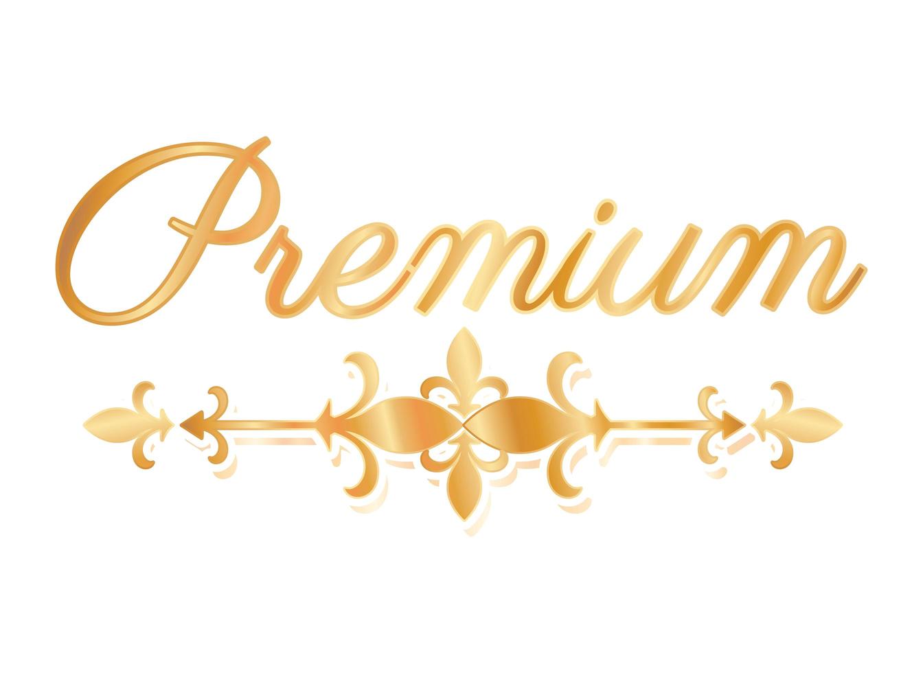 Gold luxury divider ornament vector