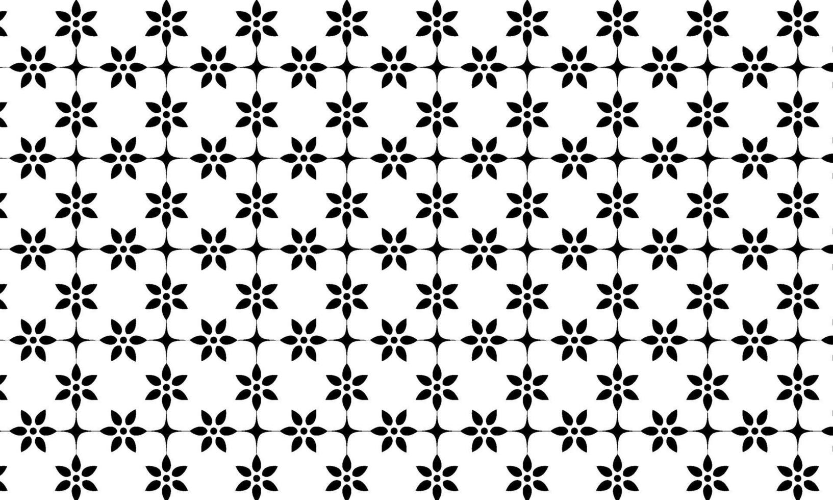 Black Flower Ornament Pattern Background vector
