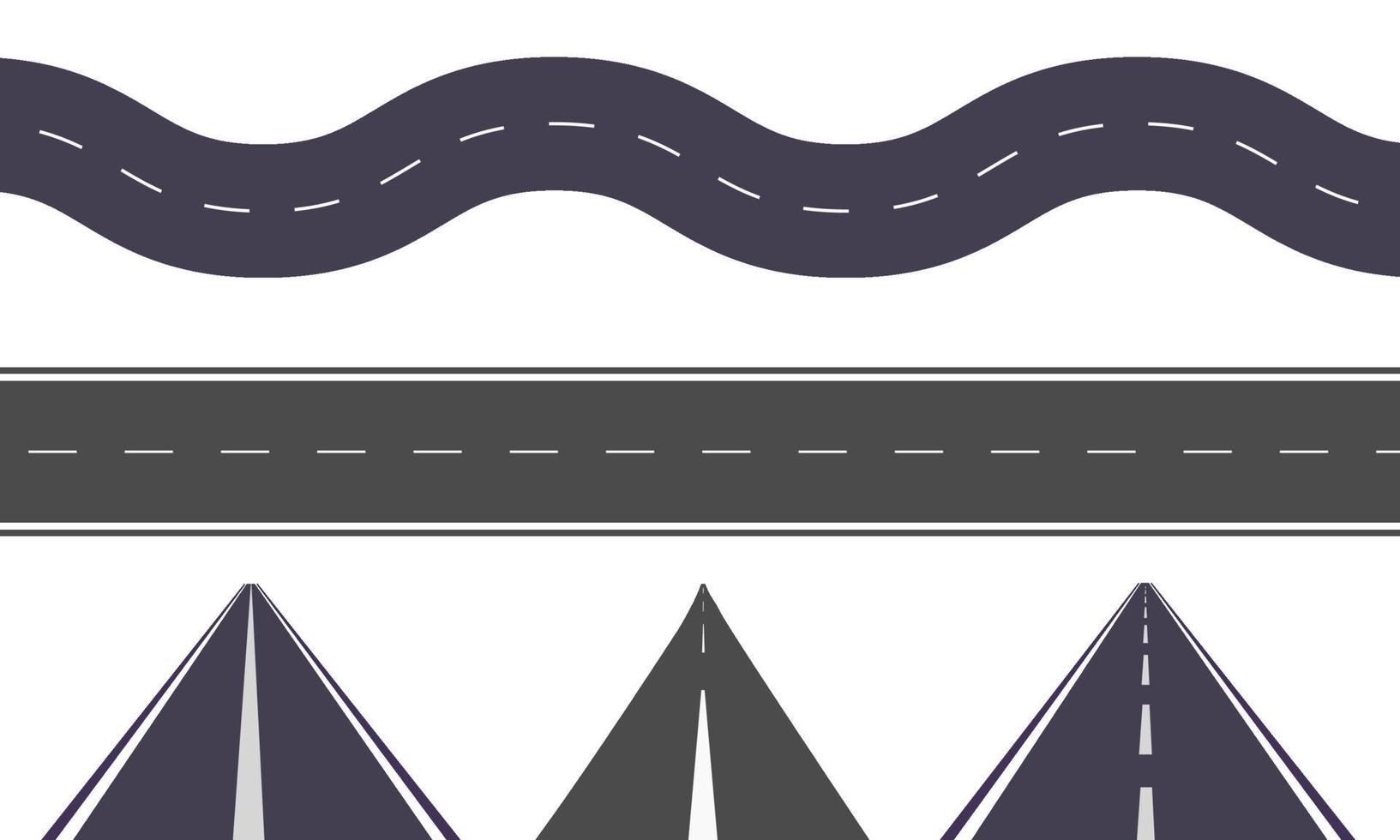 Road Set Illustration vector