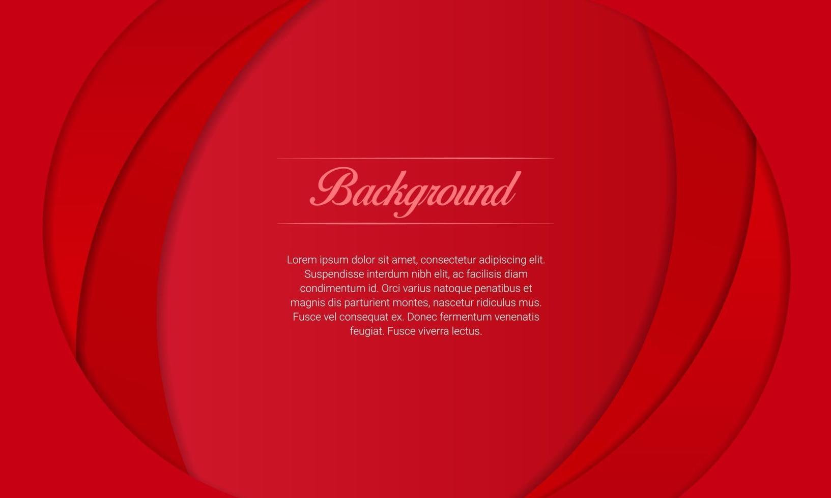 Red Curved Lines Presentation Background vector