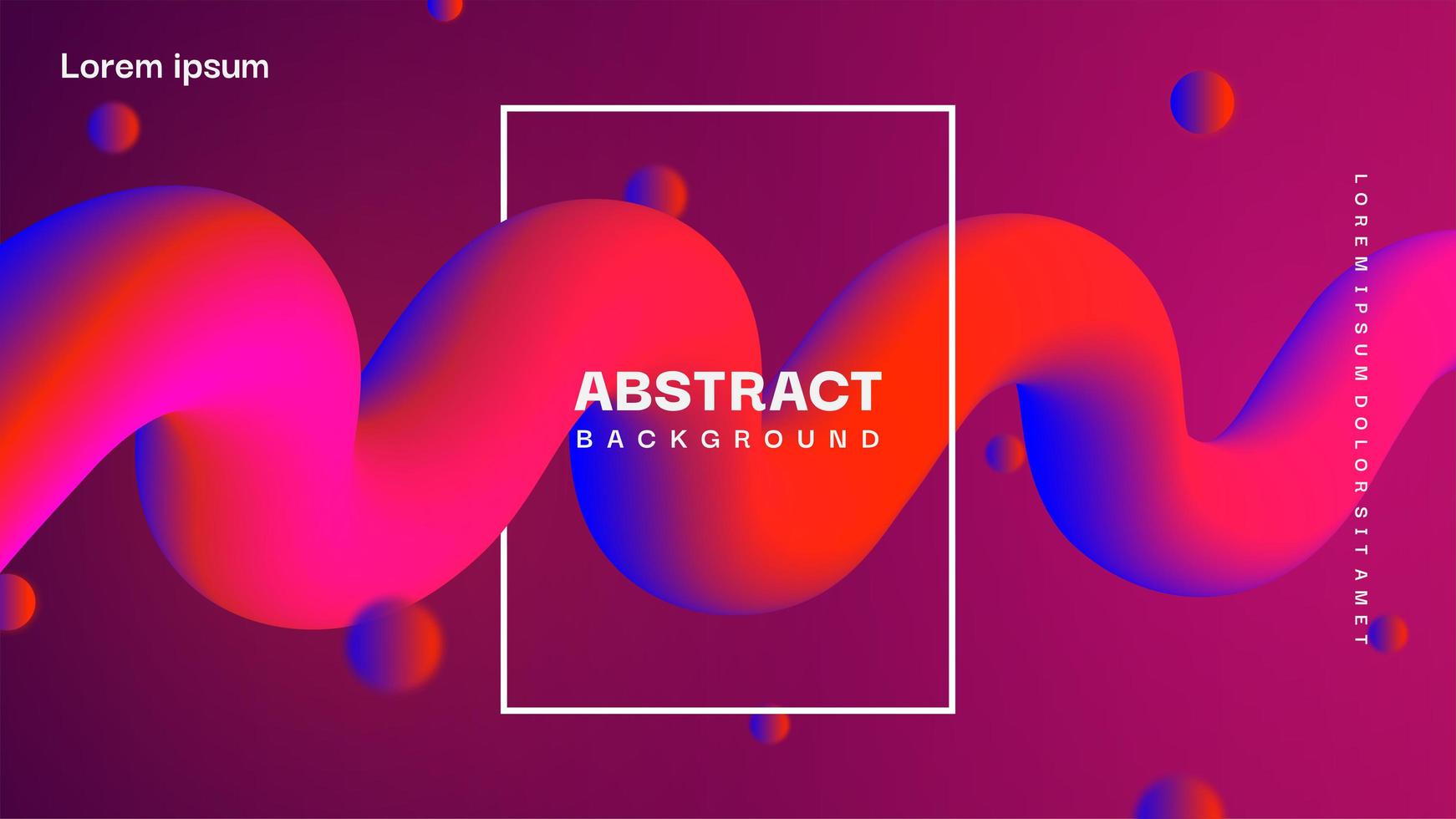 Abstract colorful fluid background vector