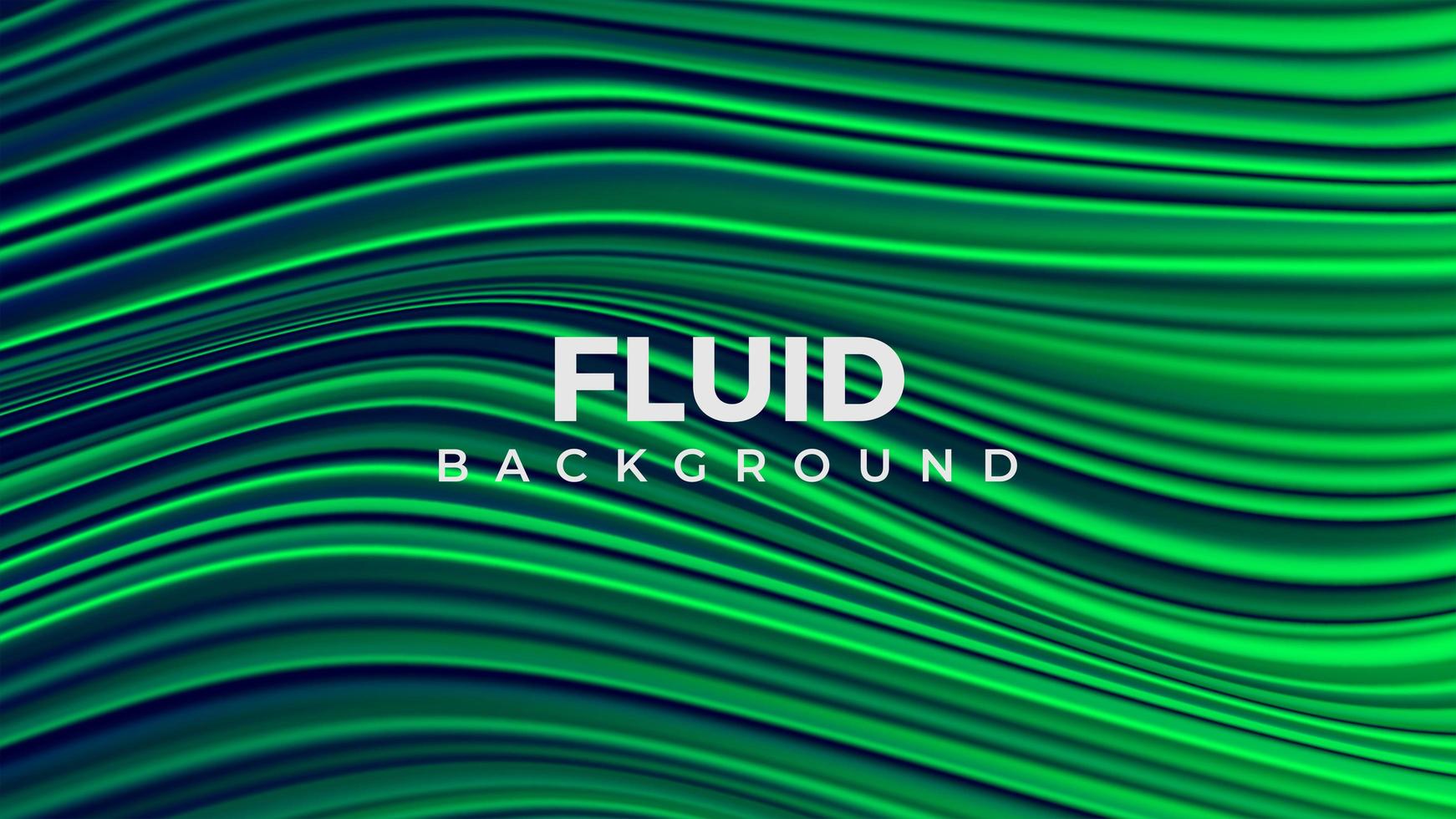 Beautiful 3d green liquid background image. vector