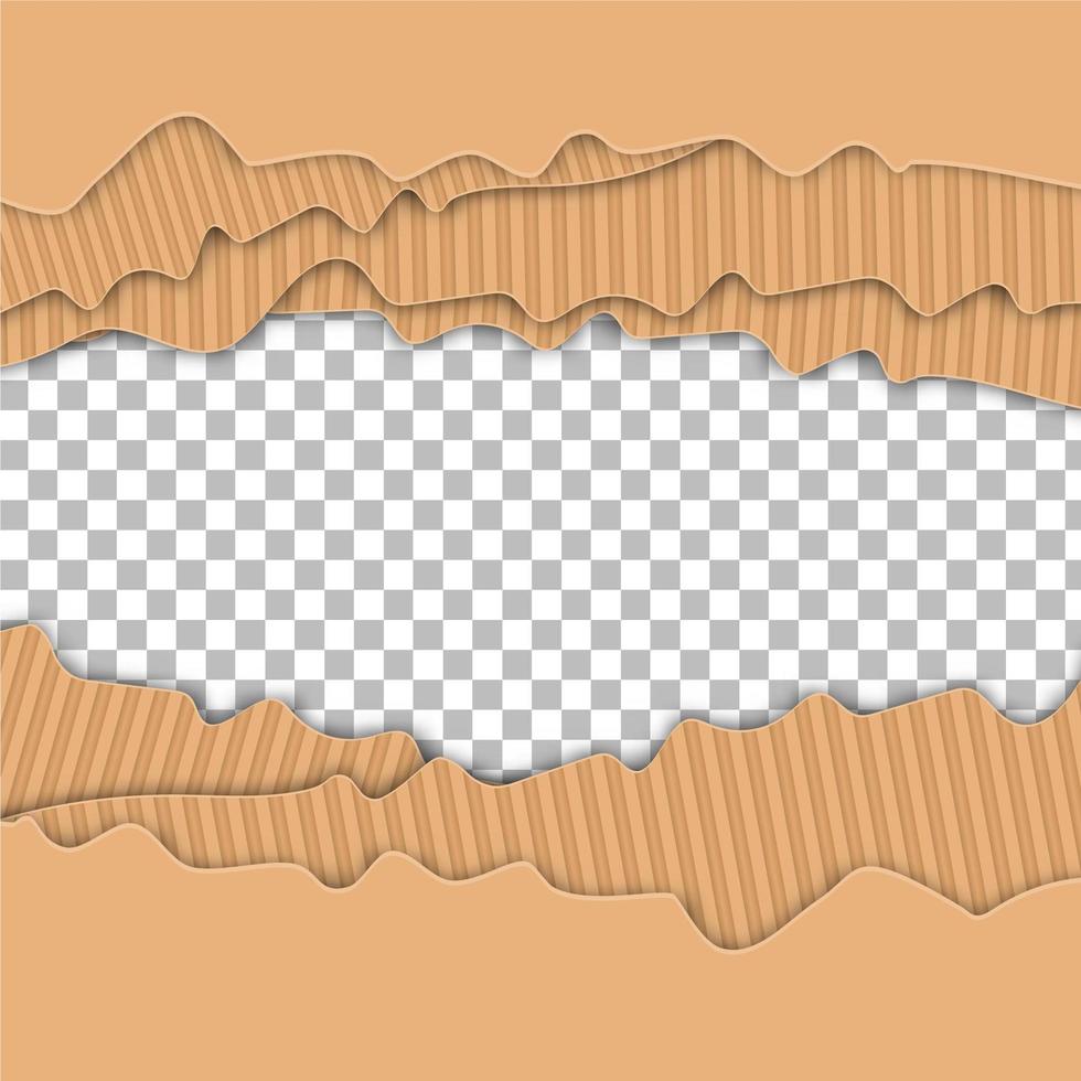 Torn paper overlapping vector