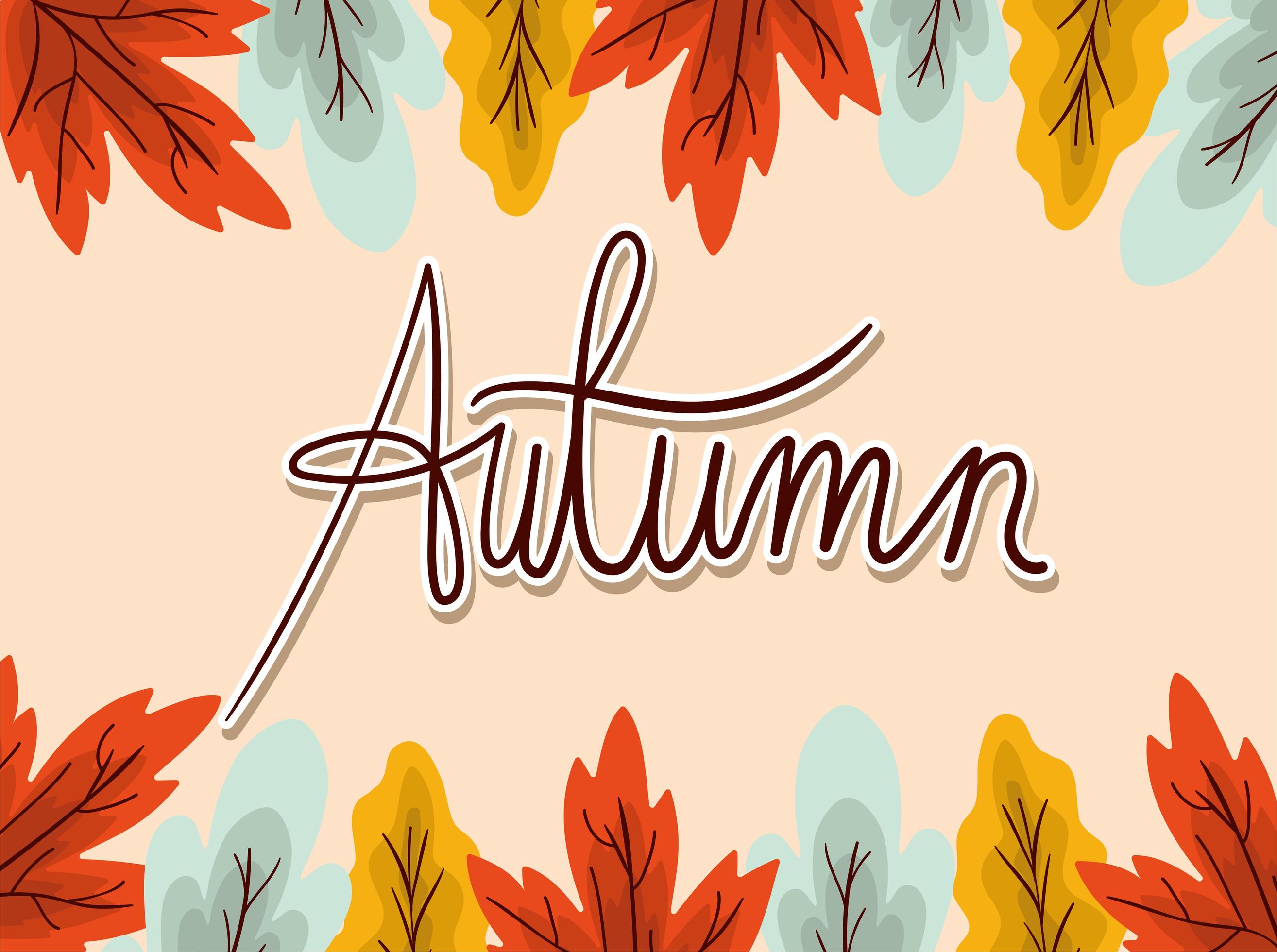 Autumn banner with leaves 2093338 Vector Art at Vecteezy