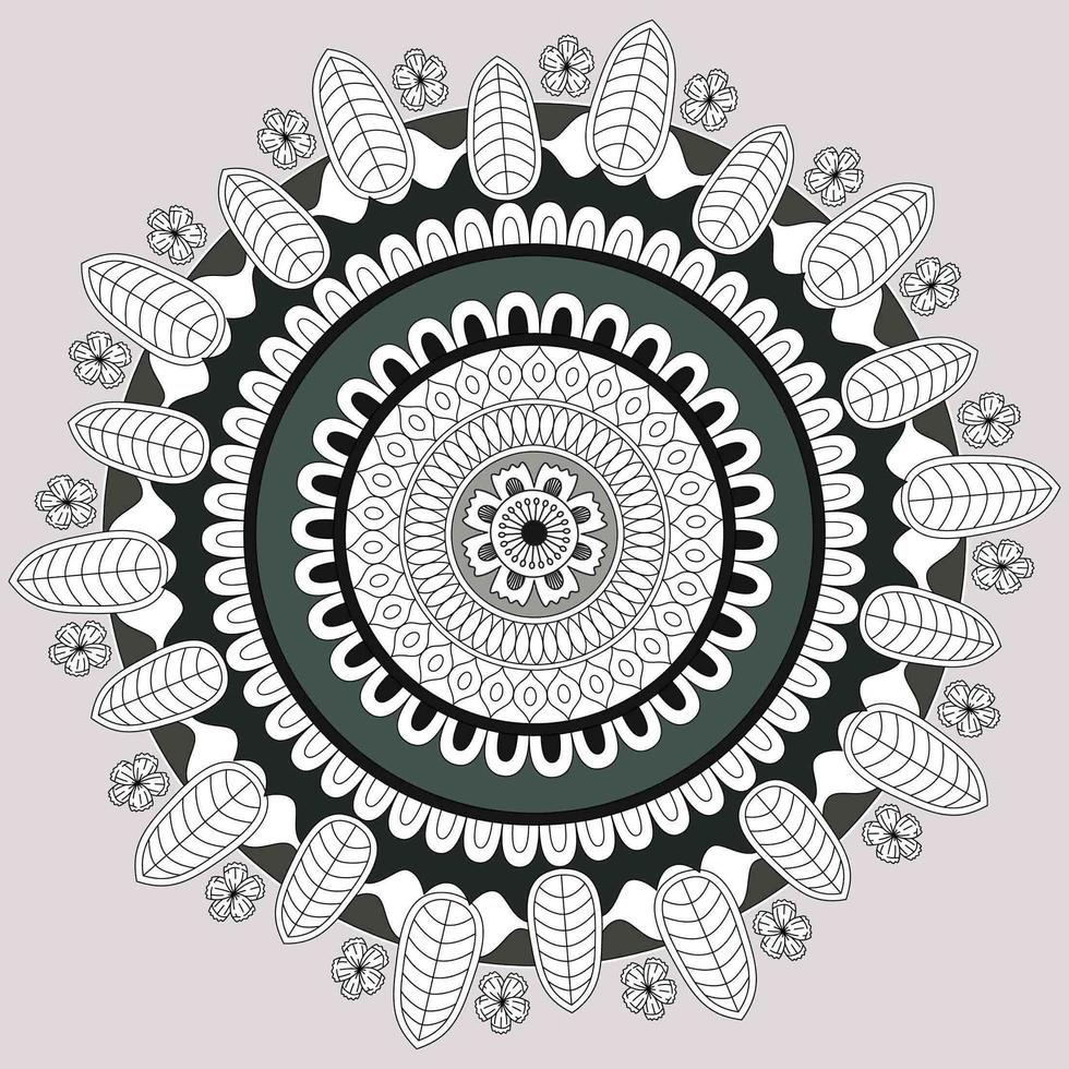 Circular Pattern In Form Of Mandala, Decorative Ornament In Oriental Style vector