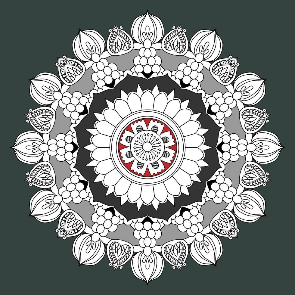 Circular Pattern In Form Of Mandala, Decorative Ornament In Oriental Style vector