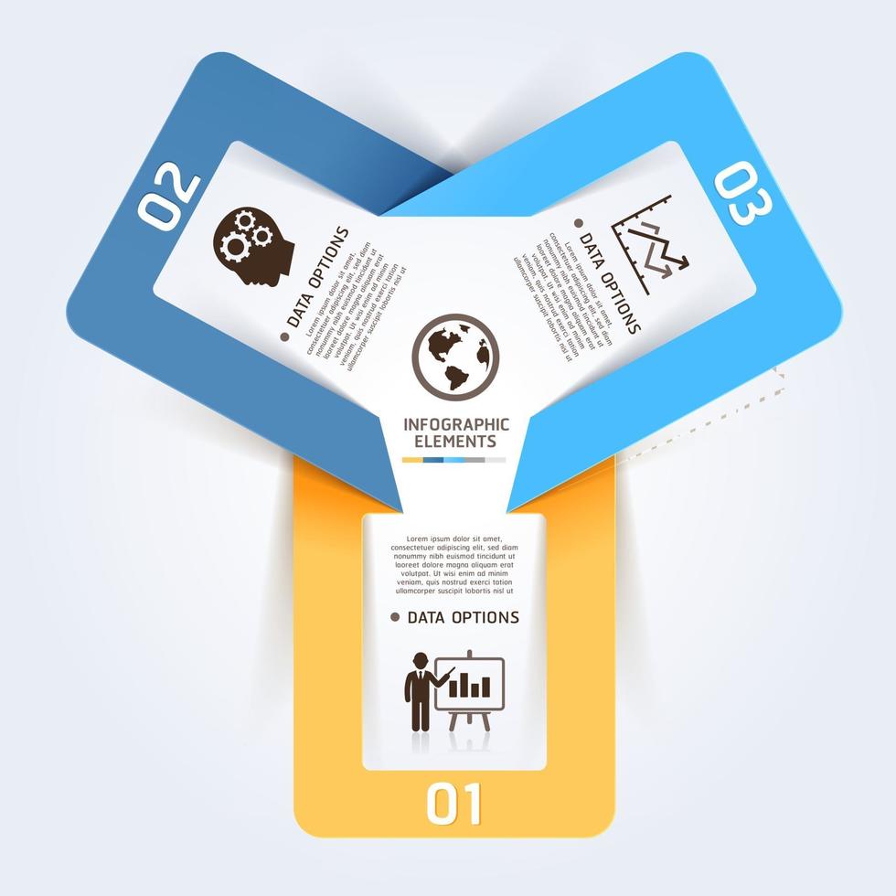 Modern business origami style options banner. Vector illustration. can be used for workflow layout, diagram, number options, step up options, web design, infographics.