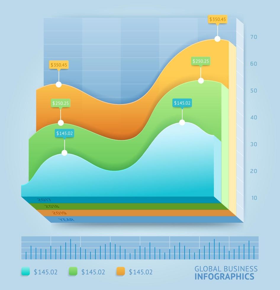 Business 3d infographic line template. Vector illustration. can be used for workflow layout, banner, diagram, number options, web design, timeline elements