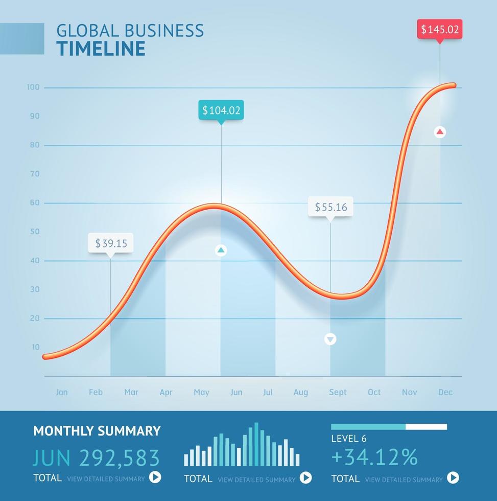 plantilla de línea de infografía 3d de negocios. ilustración vectorial. se puede utilizar para diseño de flujo de trabajo, banner, diagrama, opciones numéricas, diseño web, elementos de la línea de tiempo vector