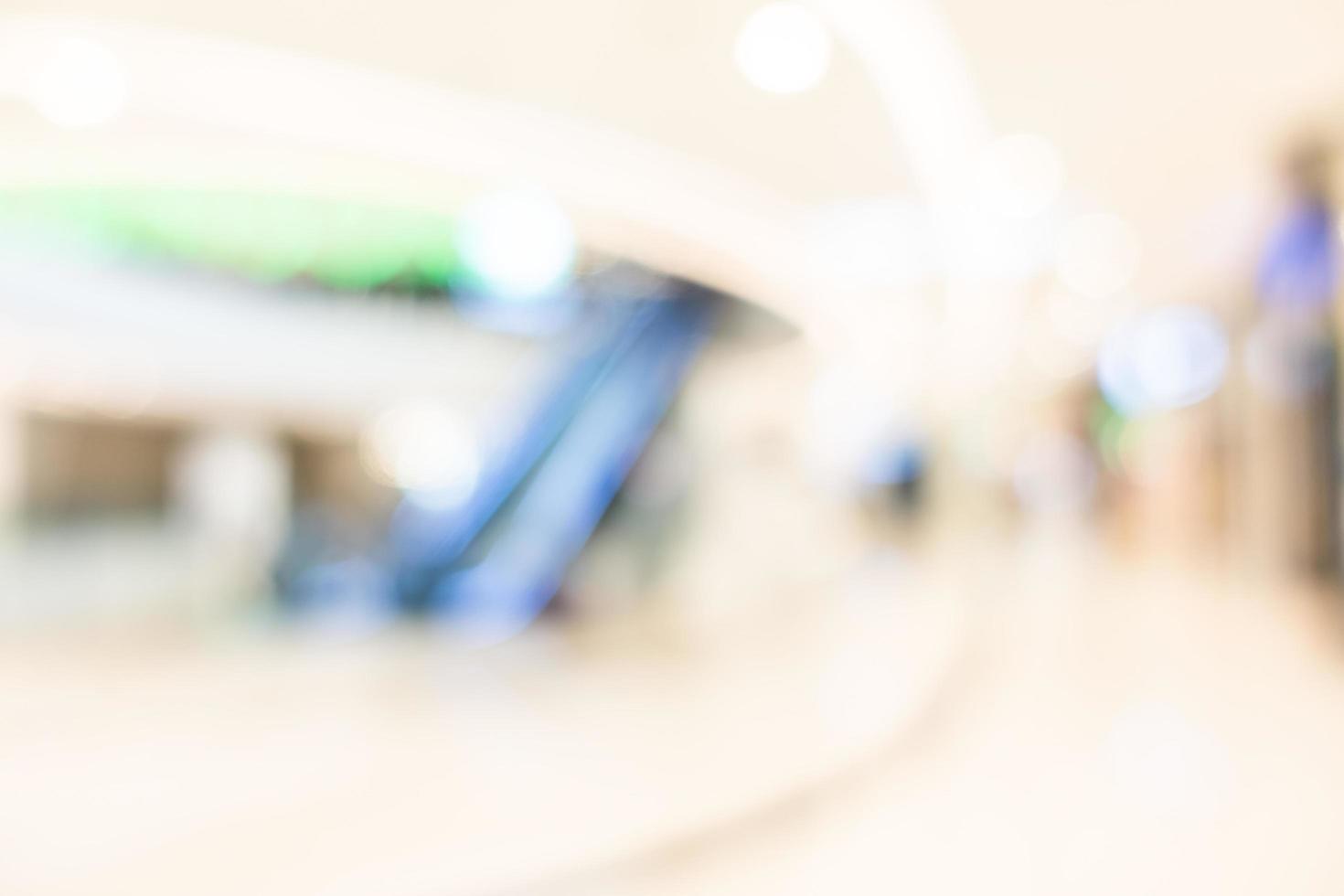 Abstract defocused shopping mall interior photo