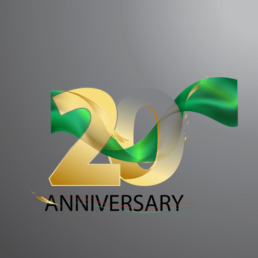 20 Year Anniversary Design Illustration vector