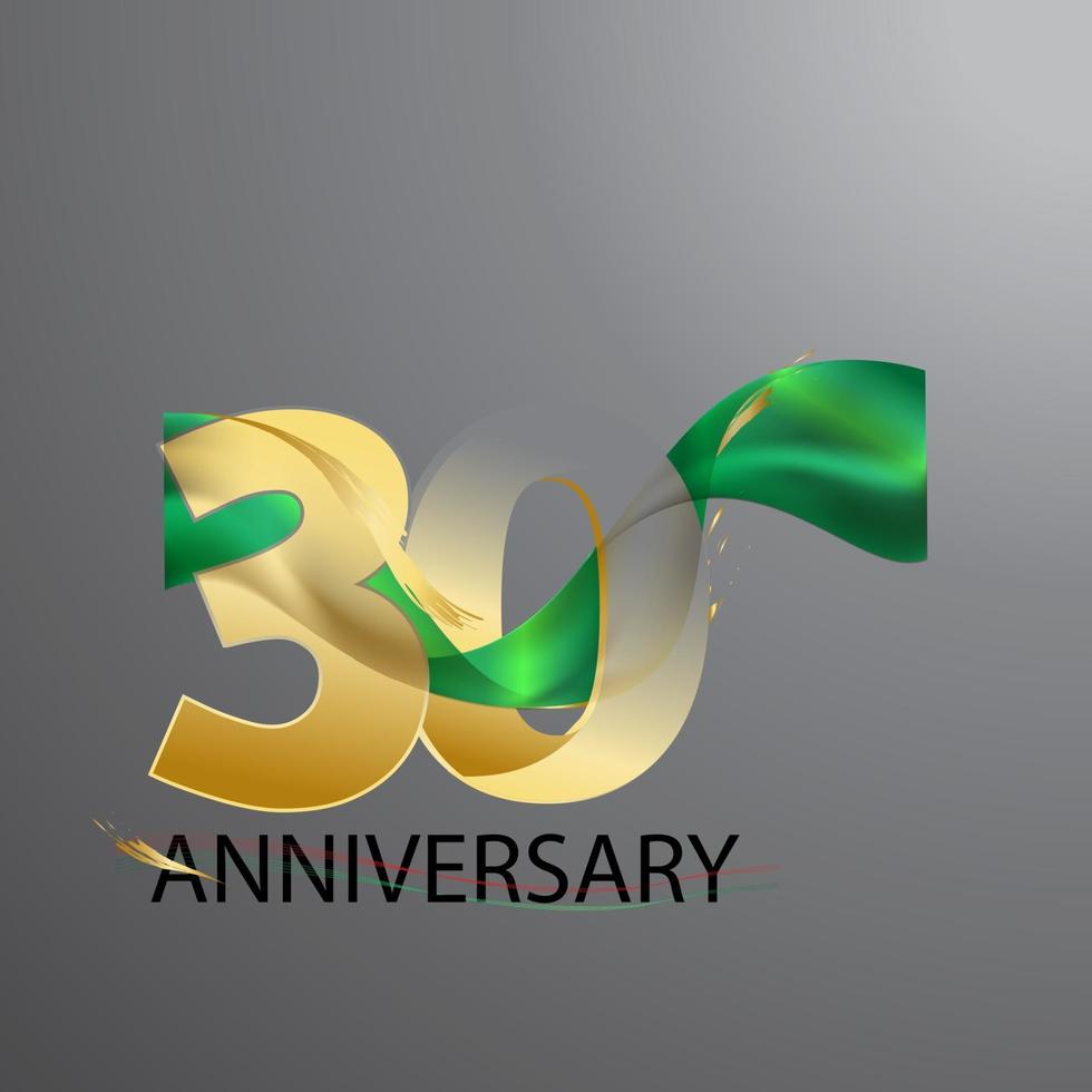 30 Year Anniversary Design Illustration vector