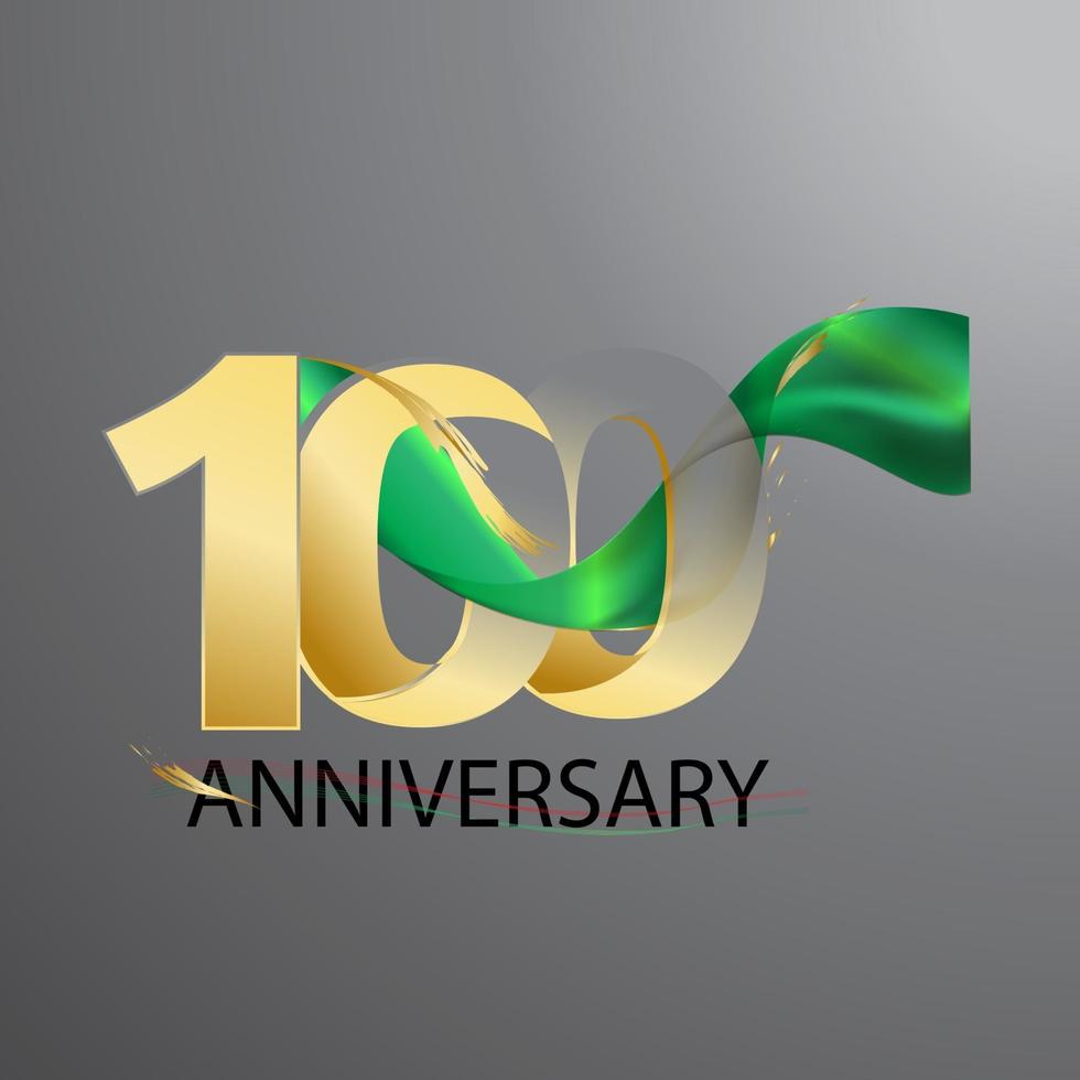 100 Year Anniversary Design Illustration vector