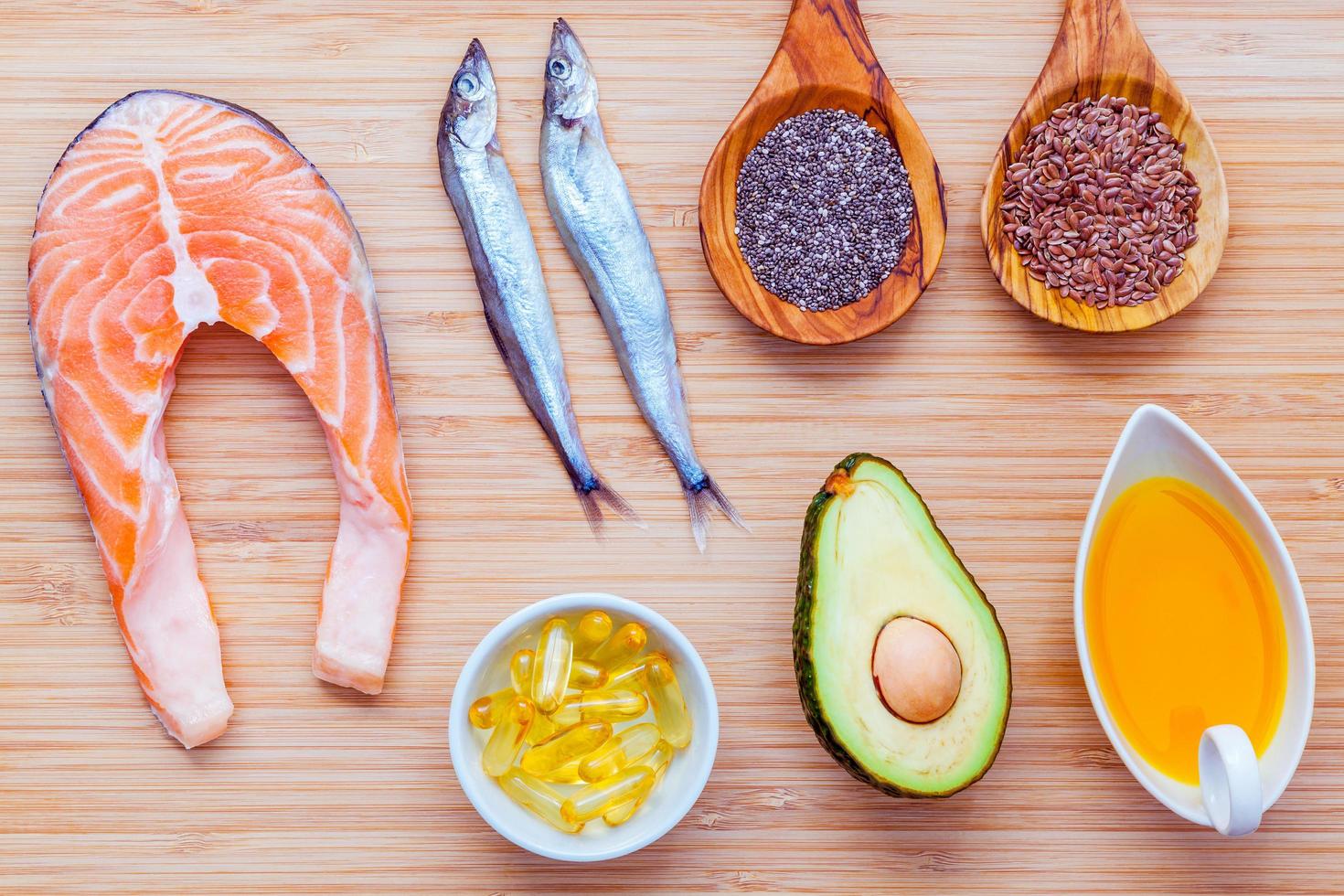 Healthy foods high in omega 3 photo