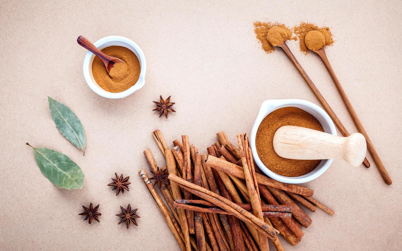 Cinnamon and star anise photo