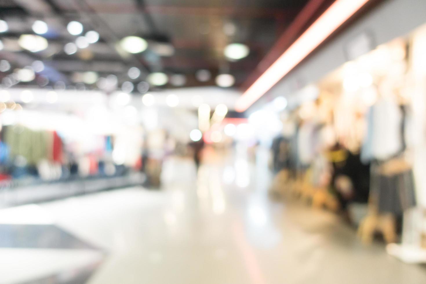 Defocused shopping mall background photo