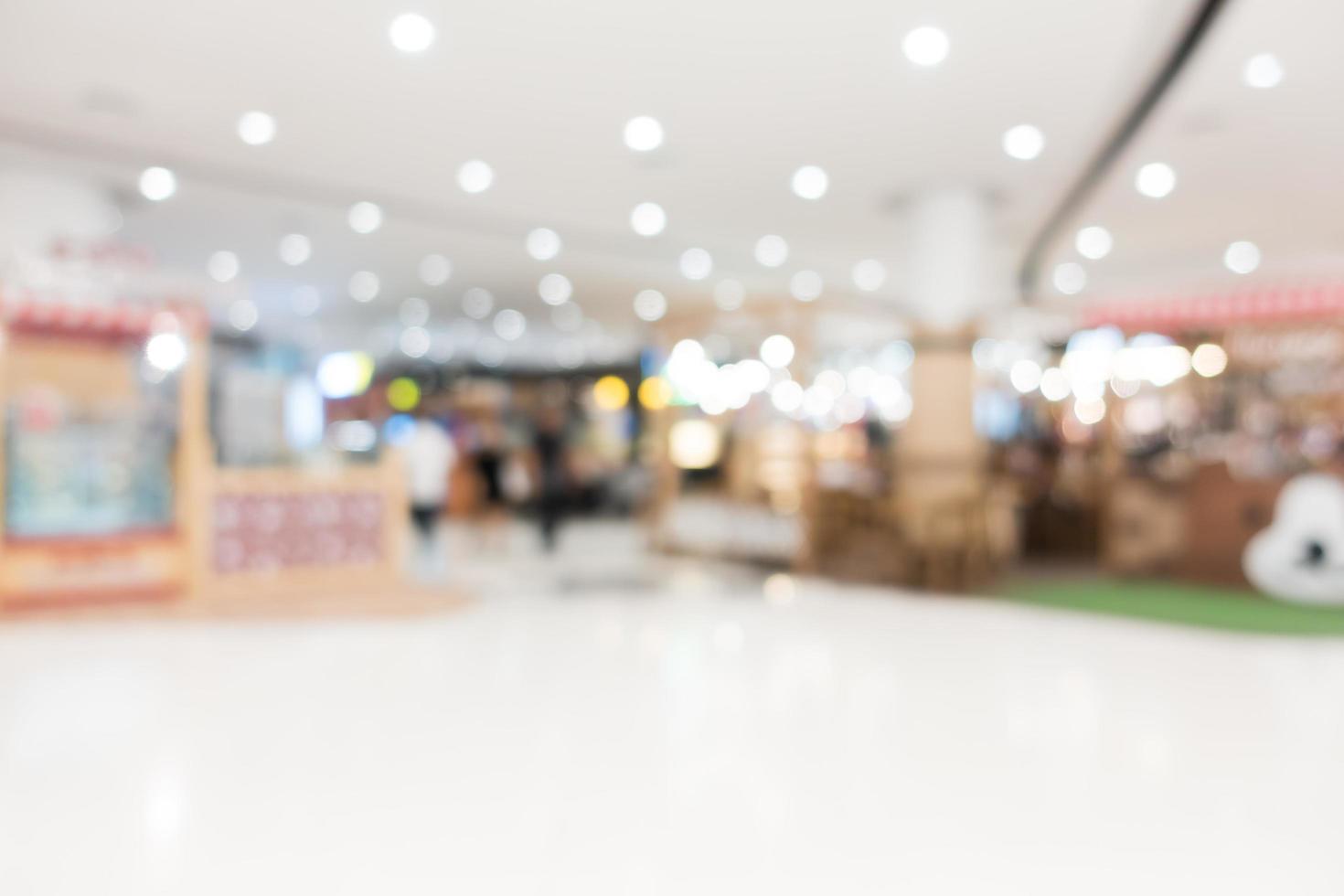 Defocused shopping mall background photo