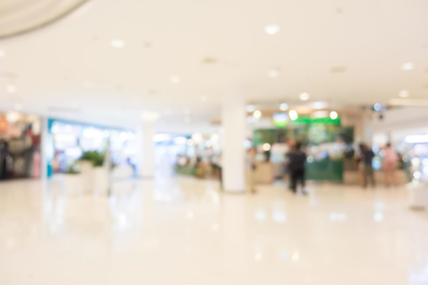 Defocused shopping mall background photo