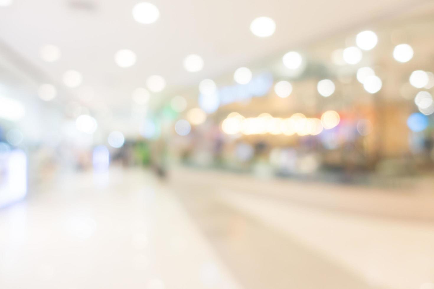 Defocused shopping mall background photo