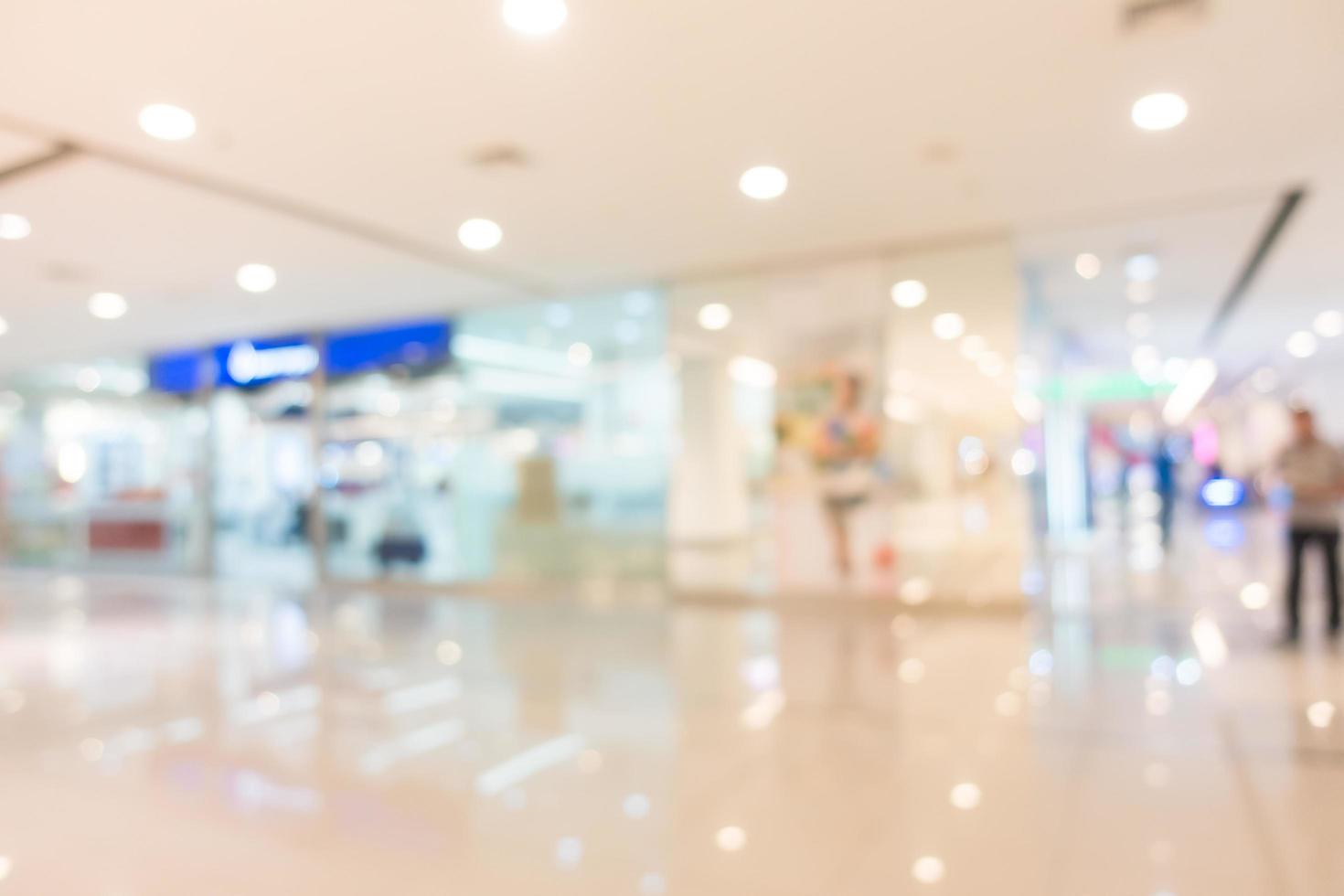 Defocused shopping mall background photo