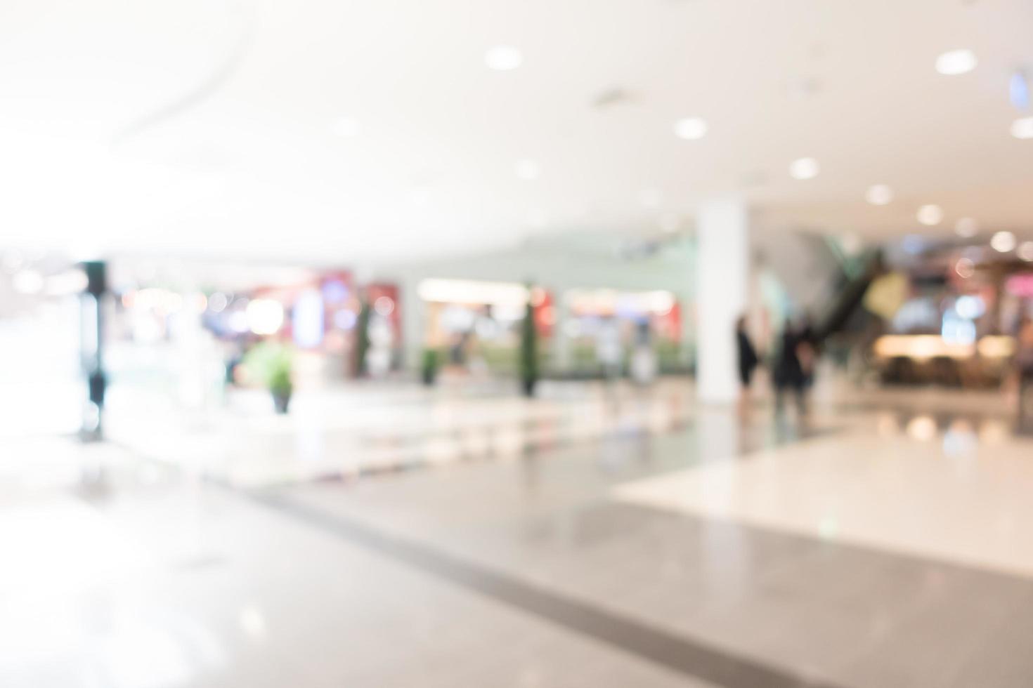 fondo desenfocado del centro comercial foto