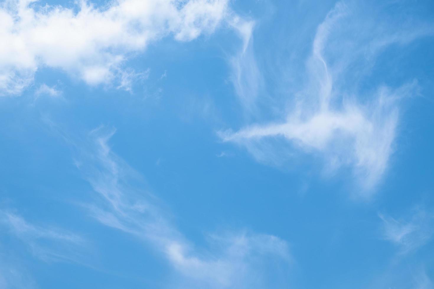 Blue sky with clouds photo