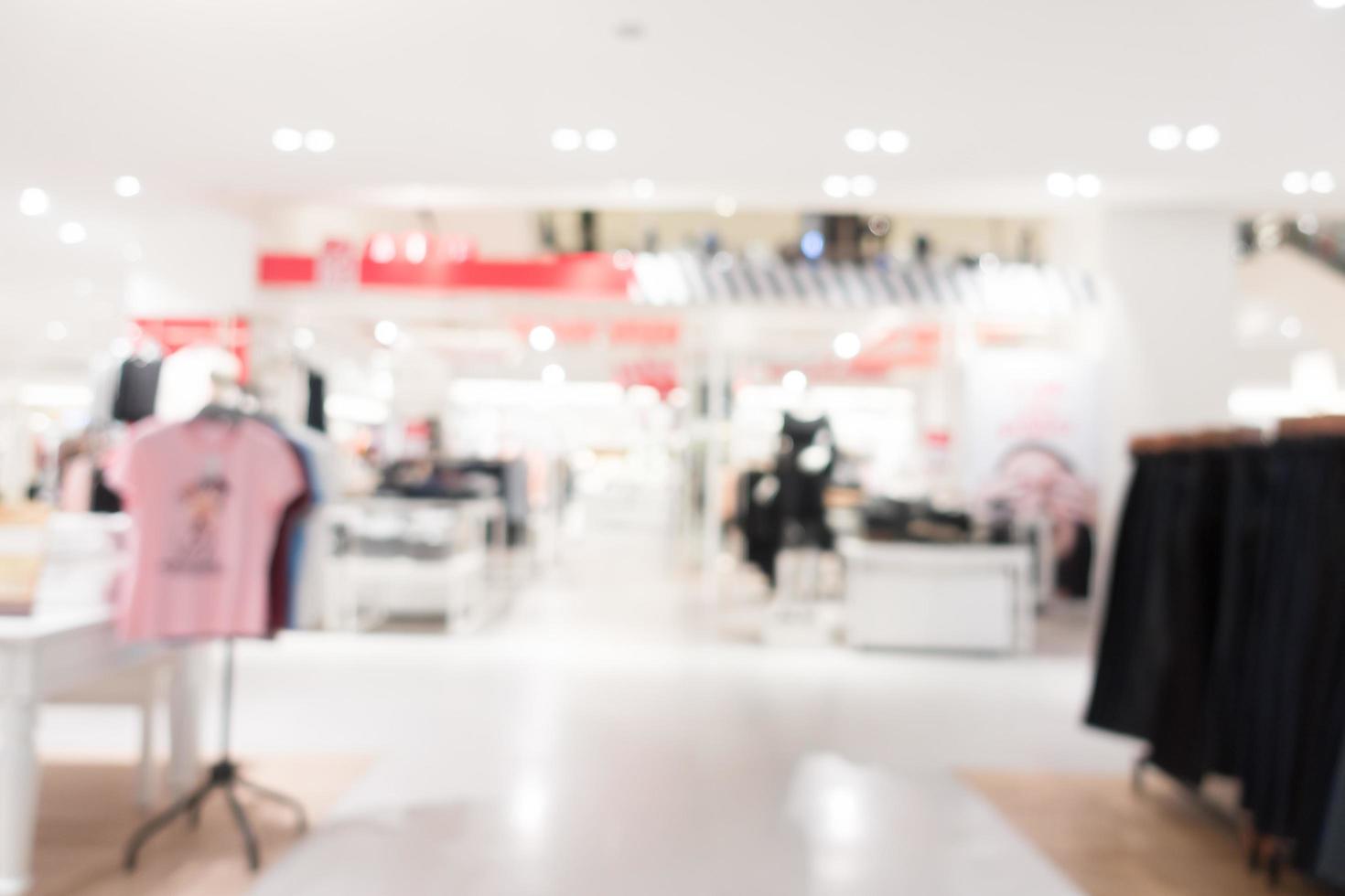 Defocused shopping mall background photo