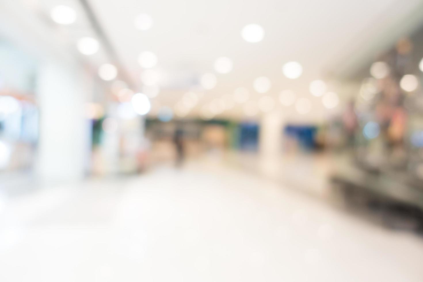 Defocused shopping mall background photo