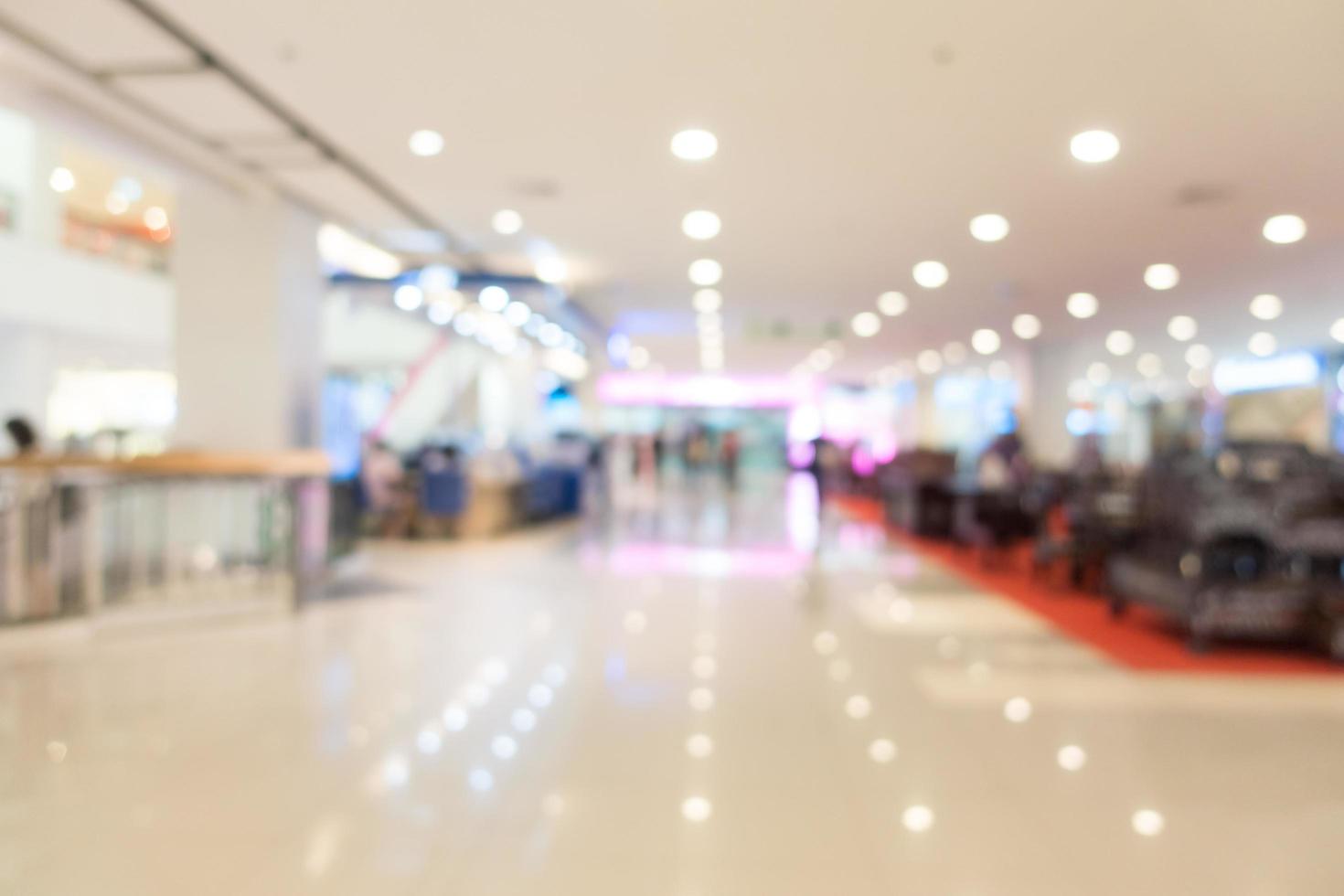 Defocused shopping mall background photo