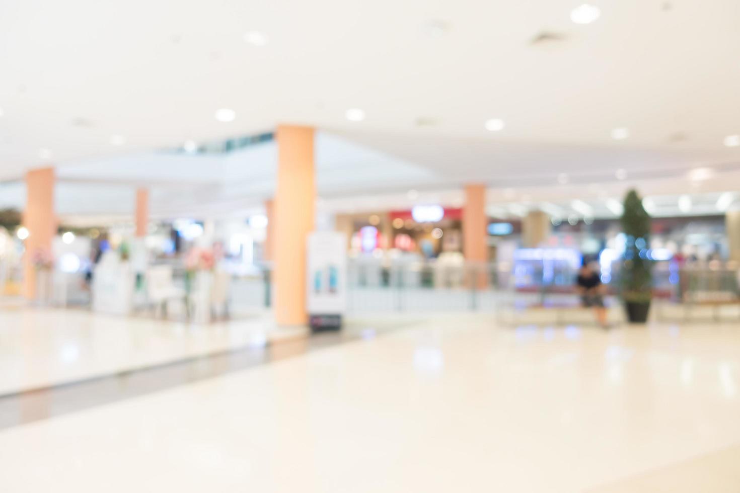 fondo desenfocado del centro comercial foto