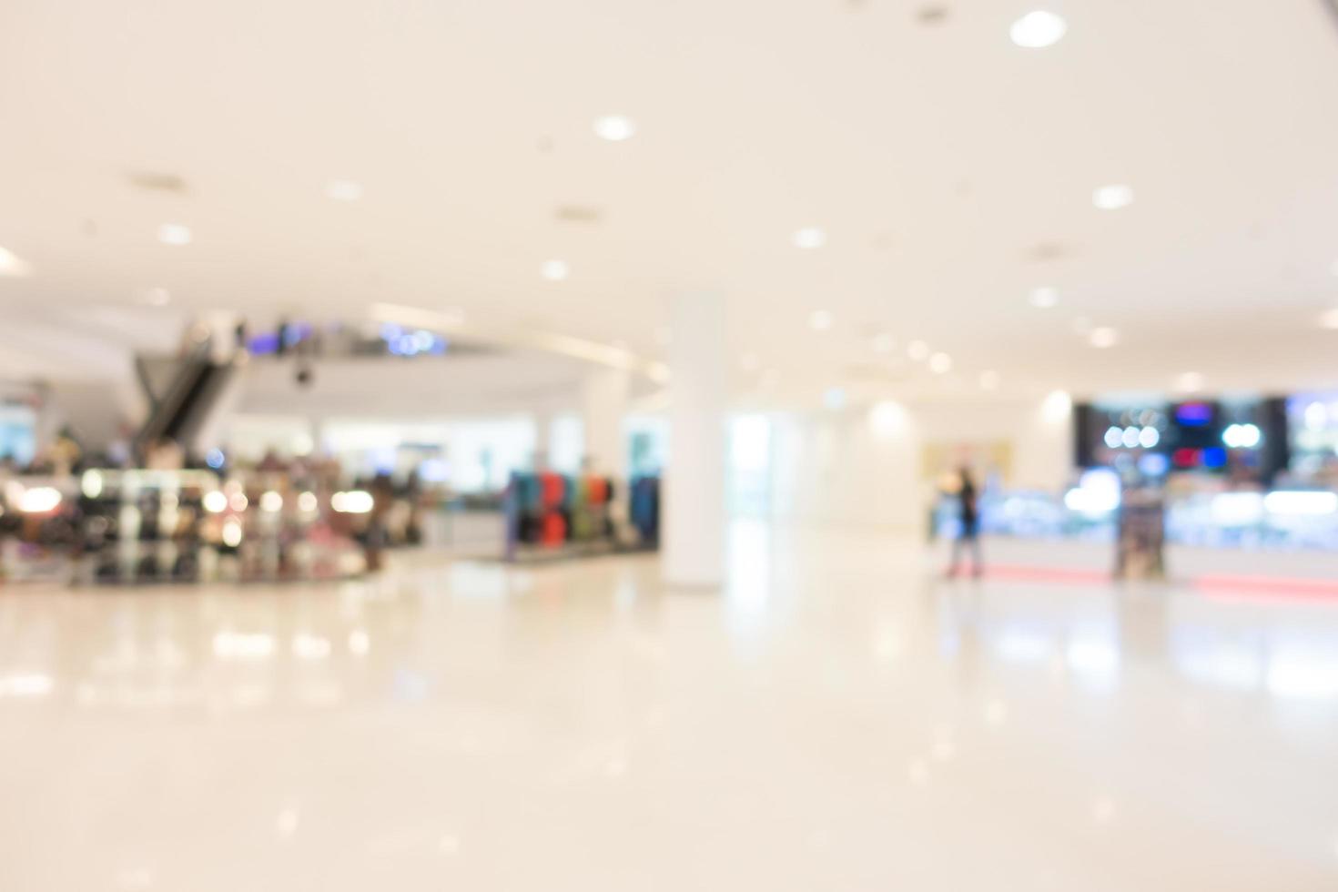 Defocused shopping mall background photo