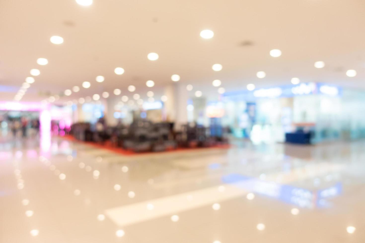 Defocused shopping mall background photo