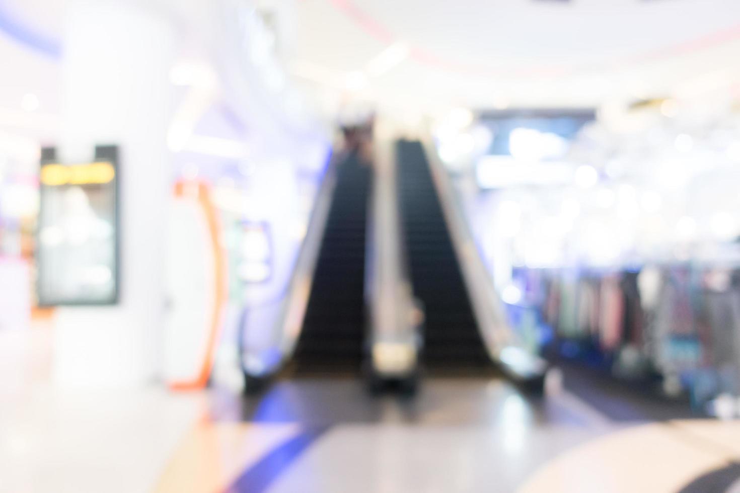 Defocused shopping mall background photo