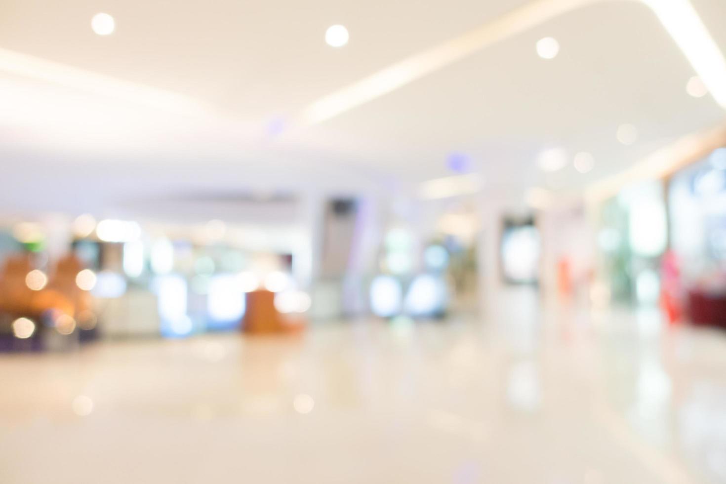 Defocused shopping mall background photo