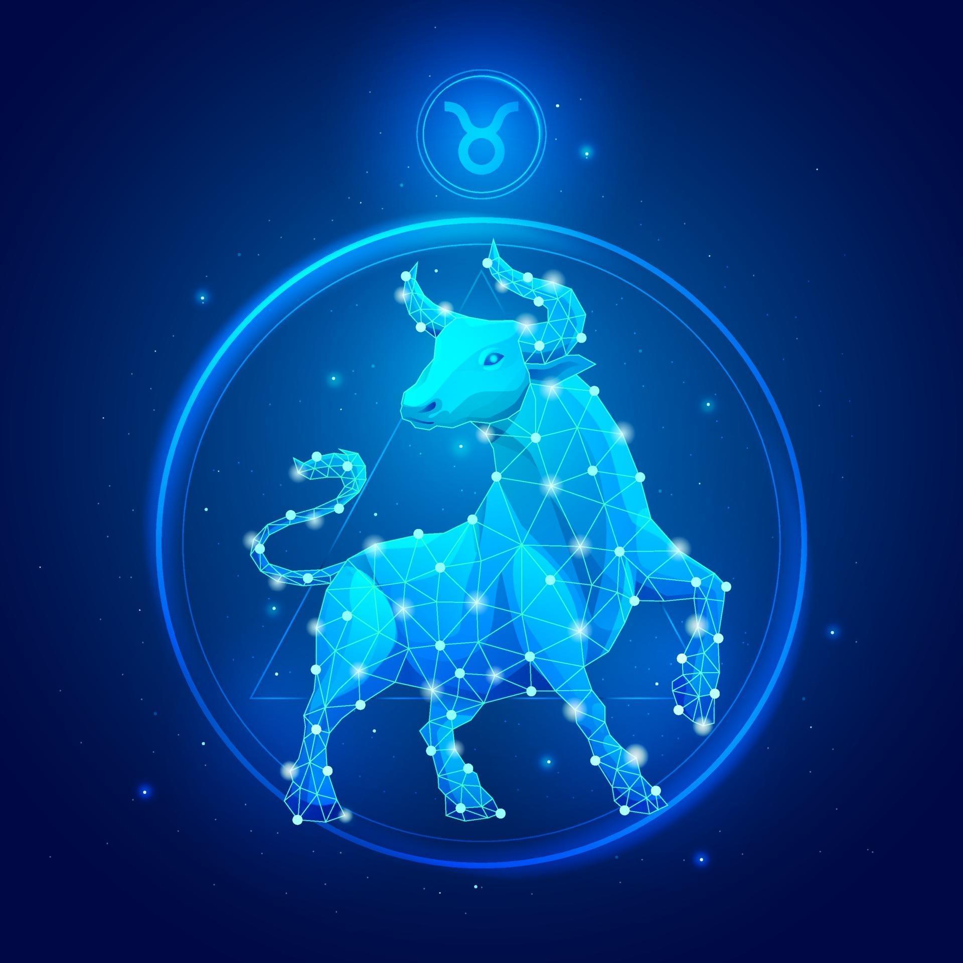 Taurus zodiac sign icons. vector