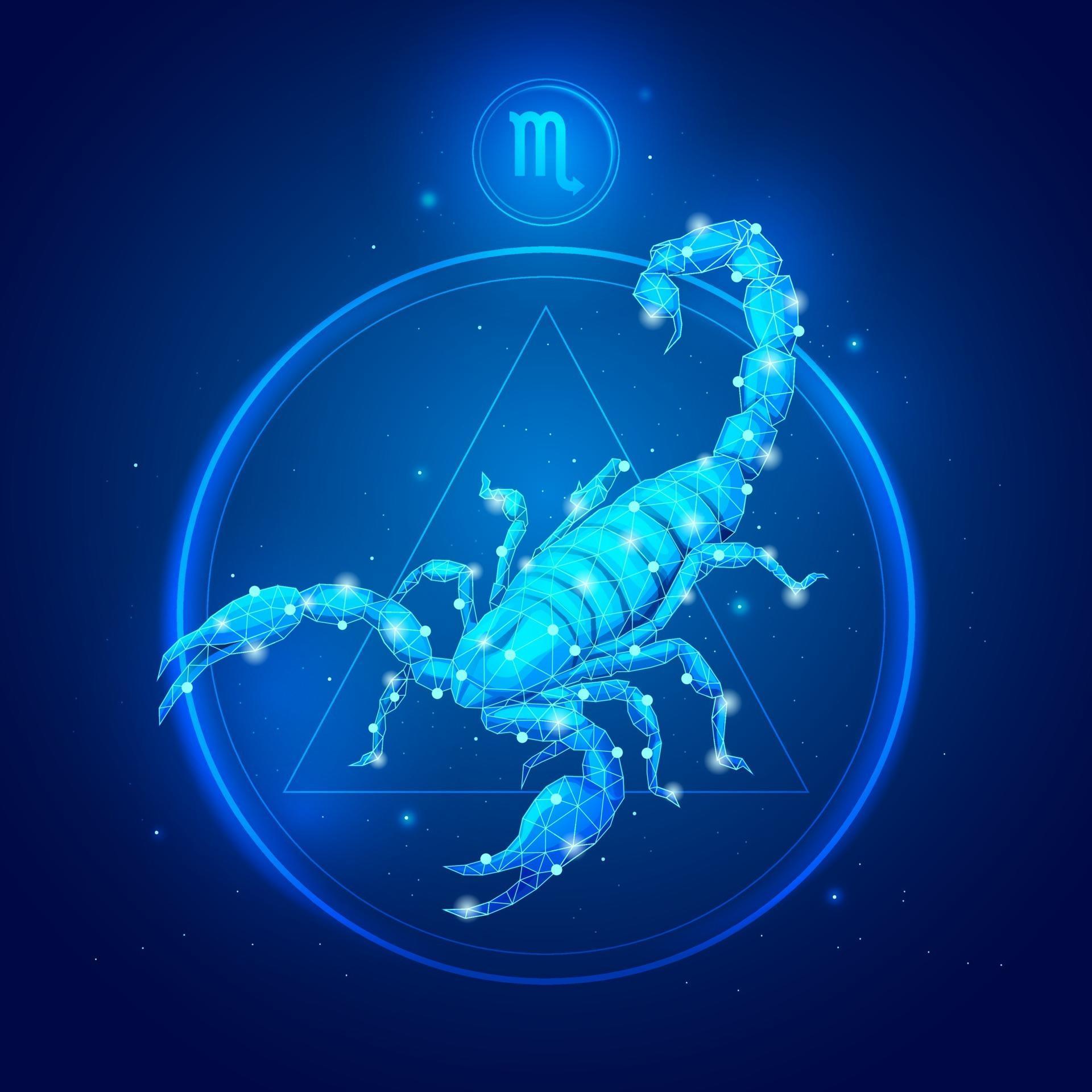 Scorpio zodiac sign icons. vector