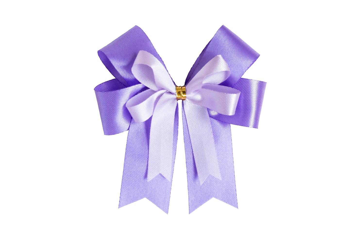 Ribbon bow isolated on a white background photo