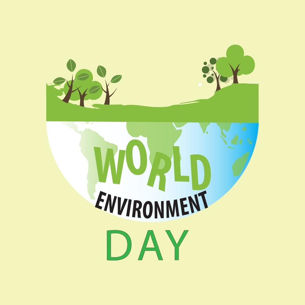 día Mundial del Medio Ambiente vector
