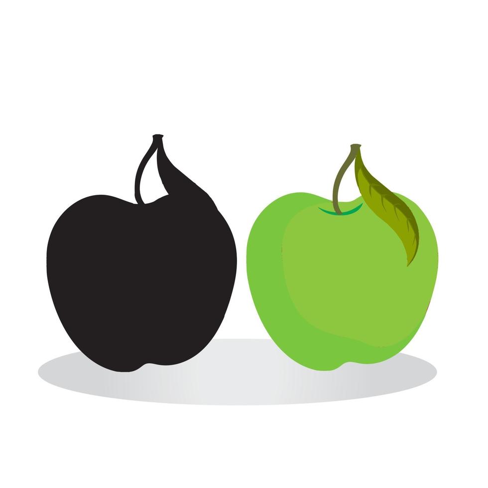 icono de manzana para proyectos de diseño gráfico vector