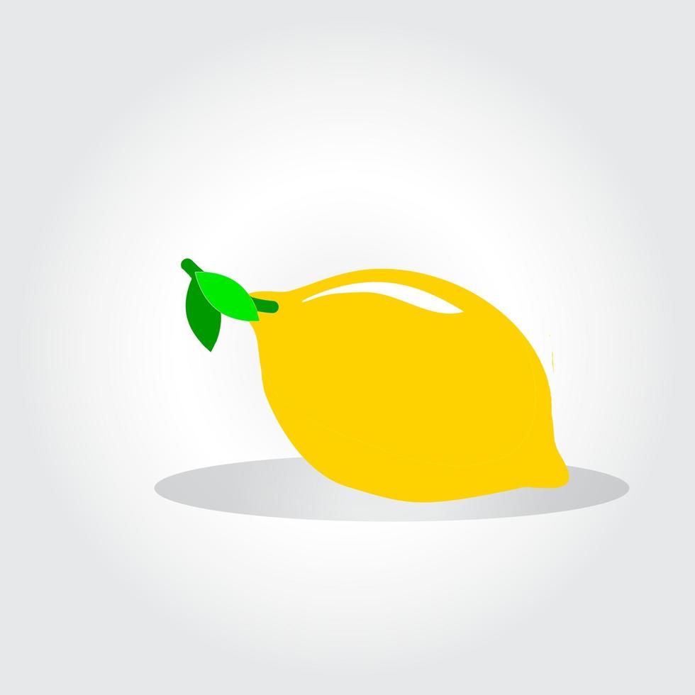 Fresh lemon fruits, collection of vector illustrations